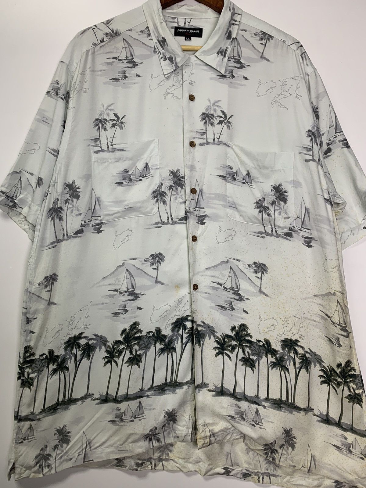 Vintage Men’s Club Collection hawaiian shirt Size US L / EU 52-54 / 3 - 2 Thumbnail