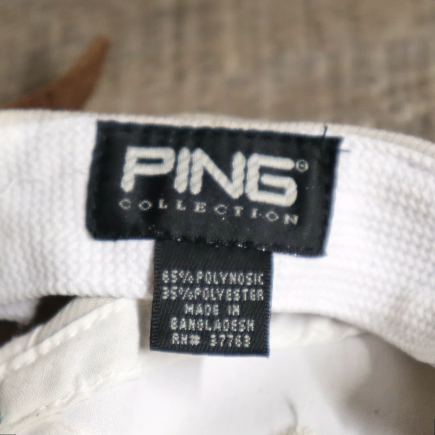 Pinko PING Baseball Cap Men's Adjustable Tan Hat Purple Ribbon Pink Breast Cancer Suzanne's Komen 3 Ribbon 90s theme? Size ONE SIZE - 8 Thumbnail