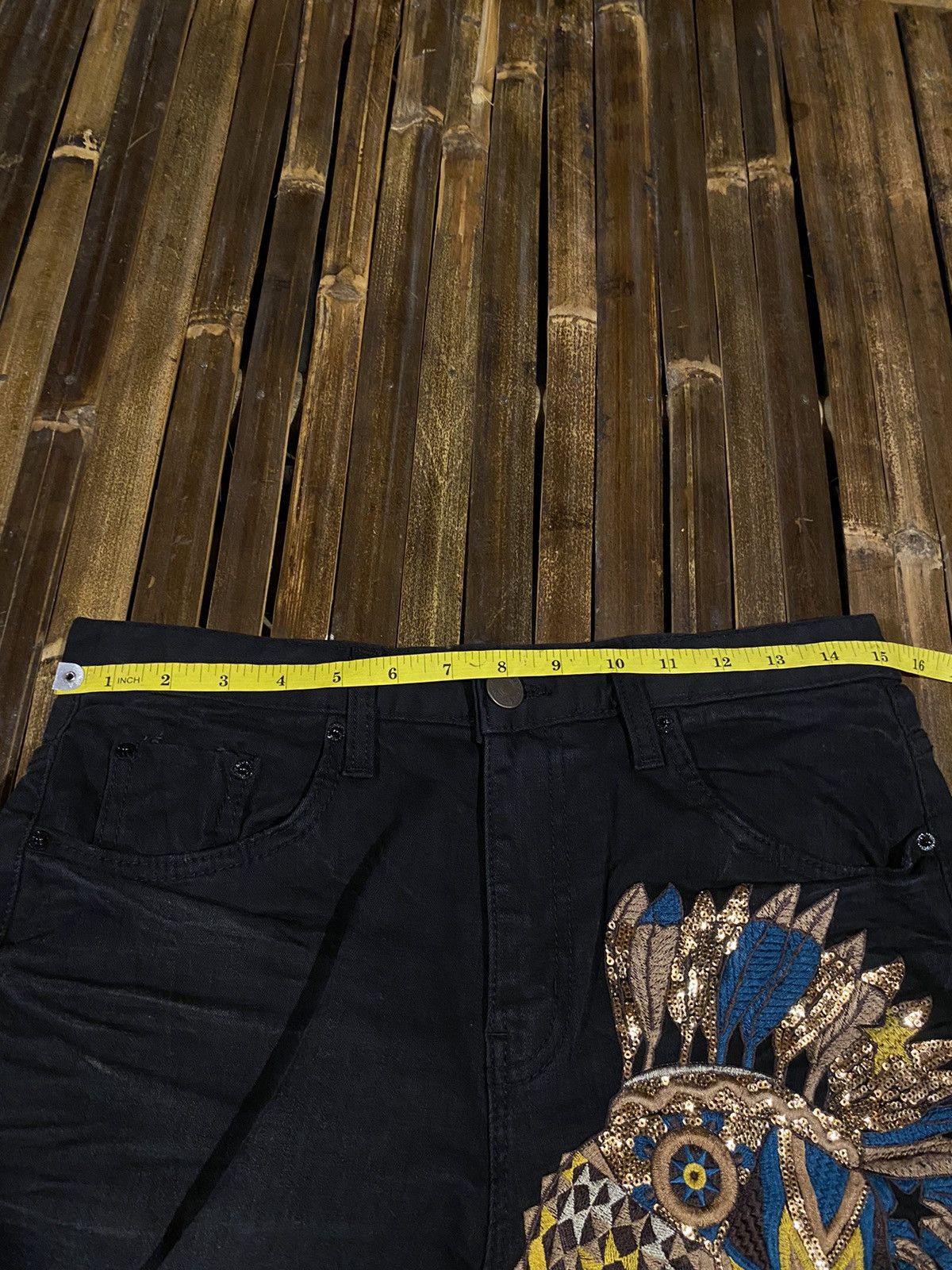 If Six Was Nine Brush Real Skull Distressed Pants Size US 30 / EU 46 - 12 Thumbnail