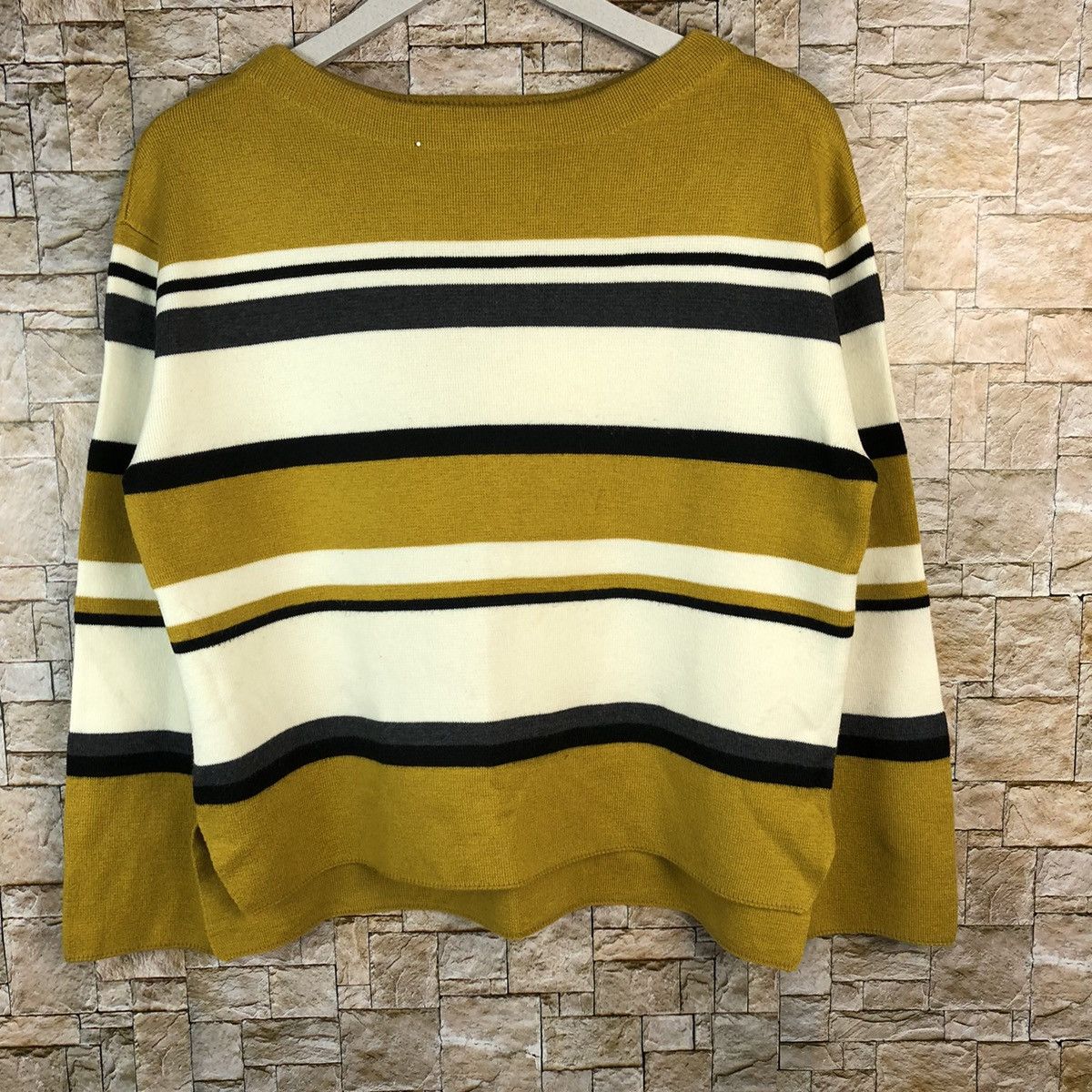 Global Work × Solid & Striped Global Work Brown Stripe Knitwear #A1191 Size M / US 6-8 / IT 42-44 - 3 Thumbnail
