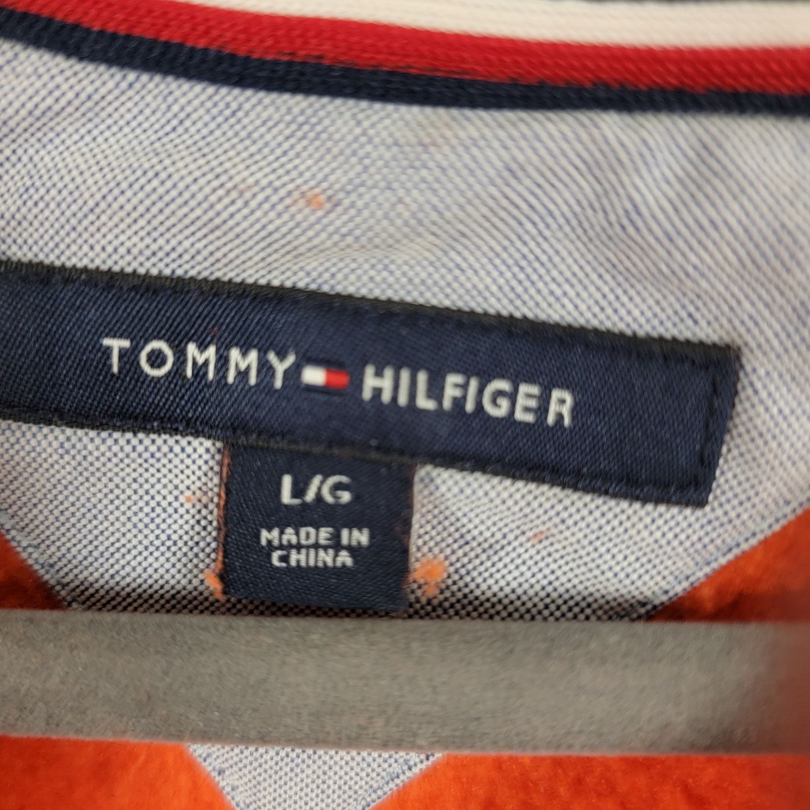 Tommy Hilfiger Tommy Hilfiger Mens Back Bay Embroidered Logo Orange Sz L Size US L / EU 52-54 / 3 - 3 Thumbnail