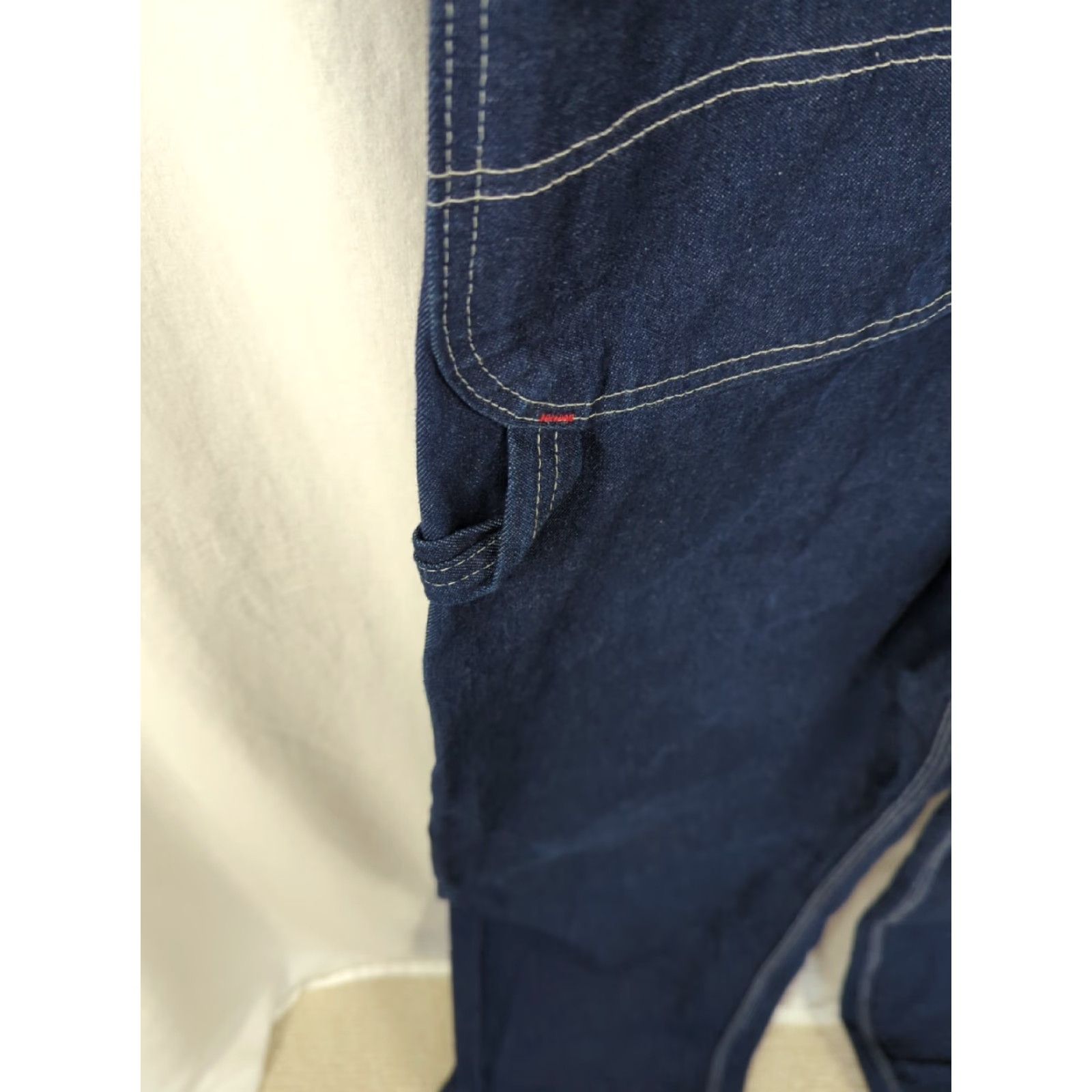 Dickies Dickies Overalls Mens 42x30 Denim Blue Bib Coveralls Carpenter Work Jeans Retro 90s Fans Mens Size US 42 / EU 58 - 7 Thumbnail