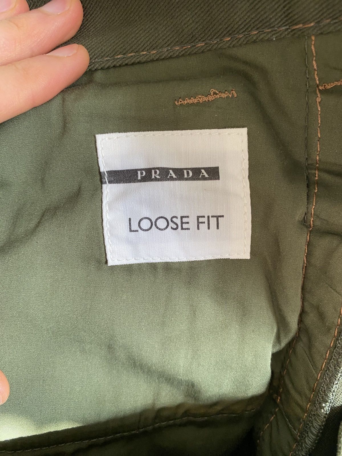 Prada 10ss contrast stitch trousers Size US 31 - 15 Thumbnail