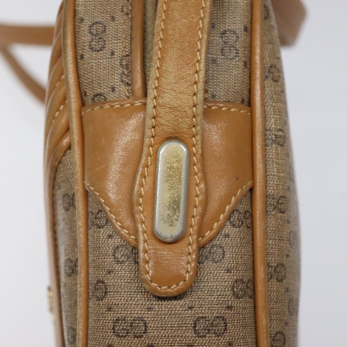 Gucci GUCCI Micro GG Supreme Shoulder Bag Pvc Leather Brown Gold Size ONE SIZE - 14 Thumbnail