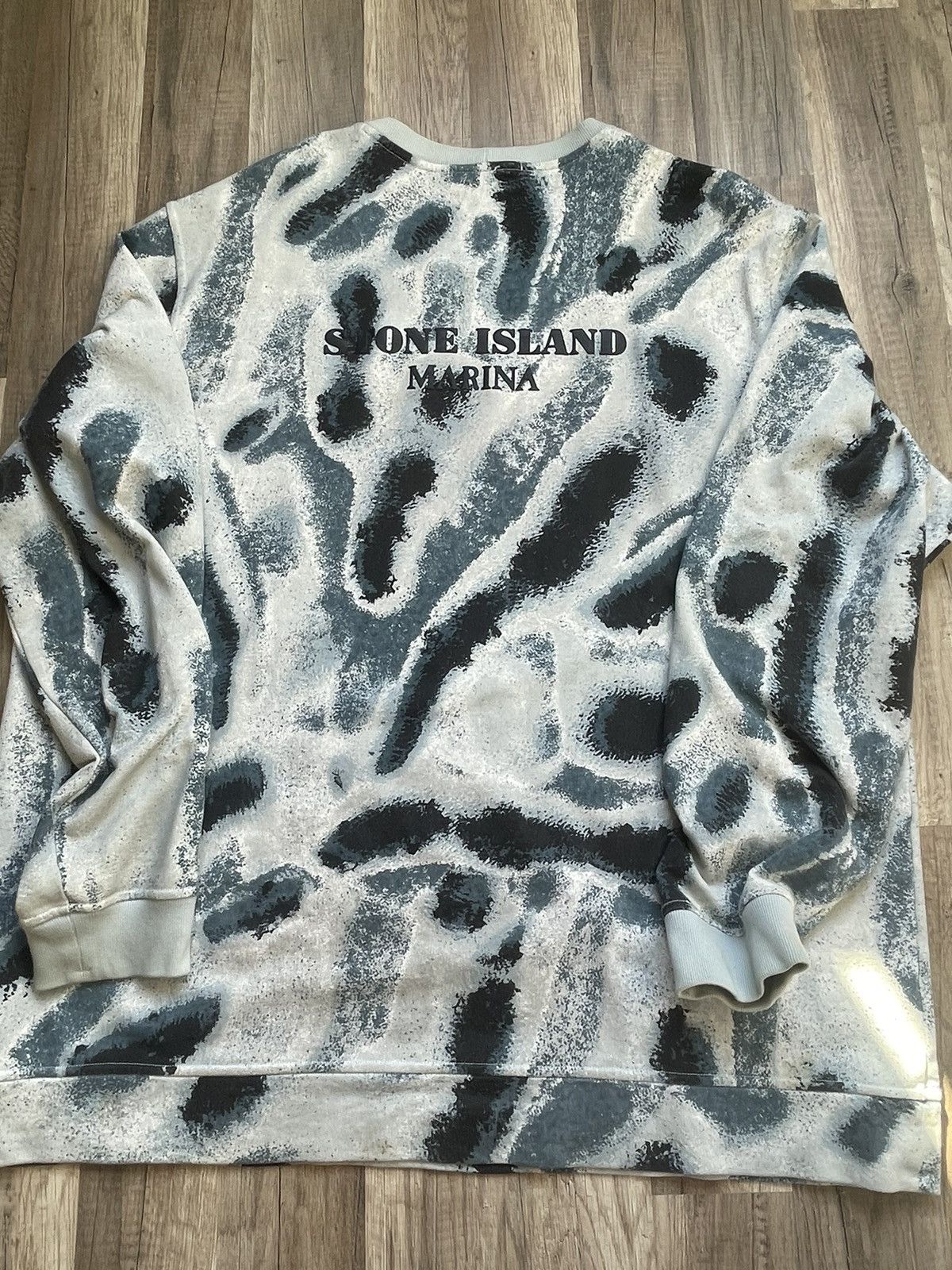Stone Island 661x7 cotton fleece 'reef camo' print - si marina Size US XXL / EU 58 / 5 - 2 Thumbnail