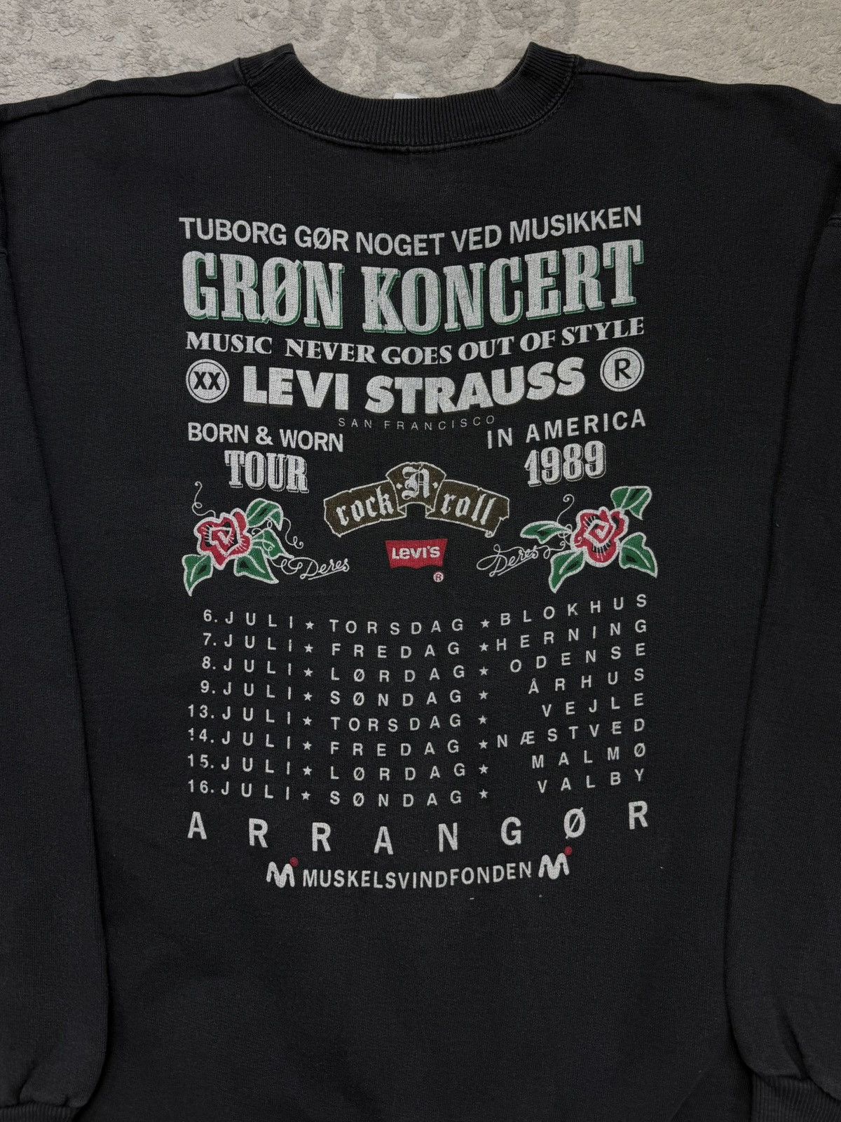 Levi's Very Rare Levi's Grøn Concert 1989 Tour Vintage 80's Size US L / EU 52-54 / 3 - 5 Thumbnail