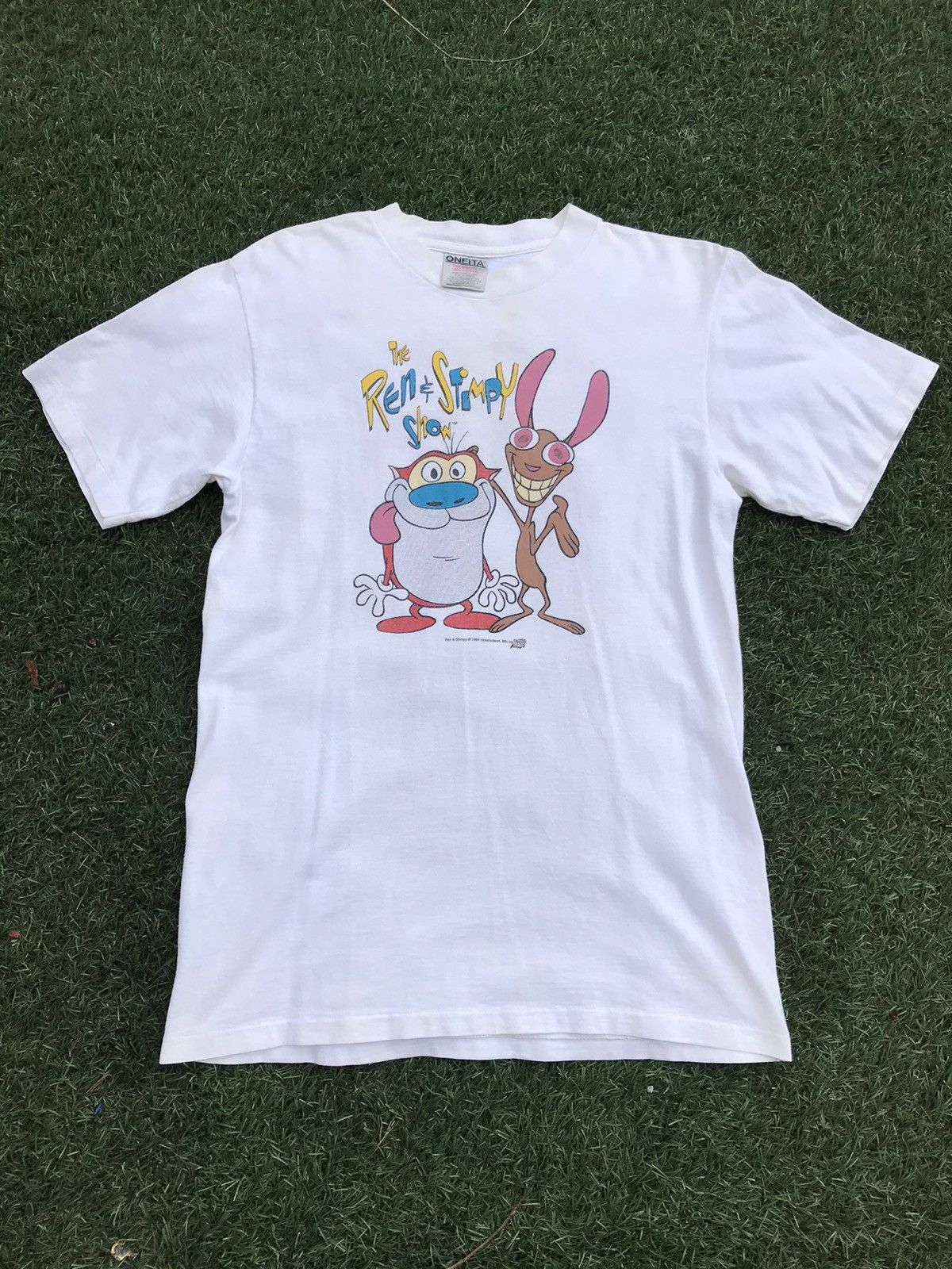 Cartoon Network Vintage The Ren and Stimpy Show T-Shirt 1994 AOP Size US M / EU 48-50 / 2 - 1 Thumbnail