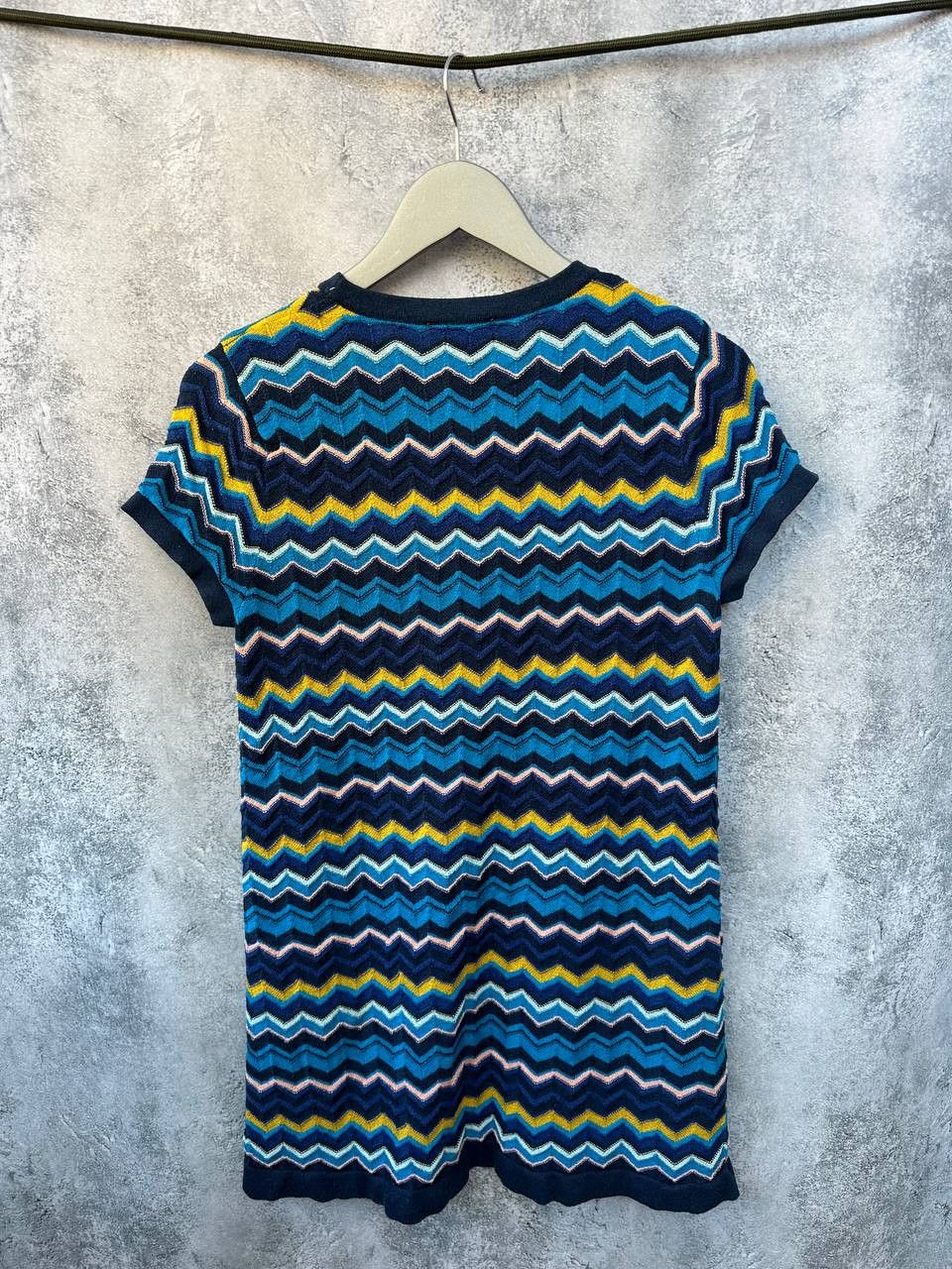 Designer Missoni for Target Tunic Zigzag Chevron Knit Short Sleeve Size M / US 6-8 / IT 42-44 - 3 Thumbnail