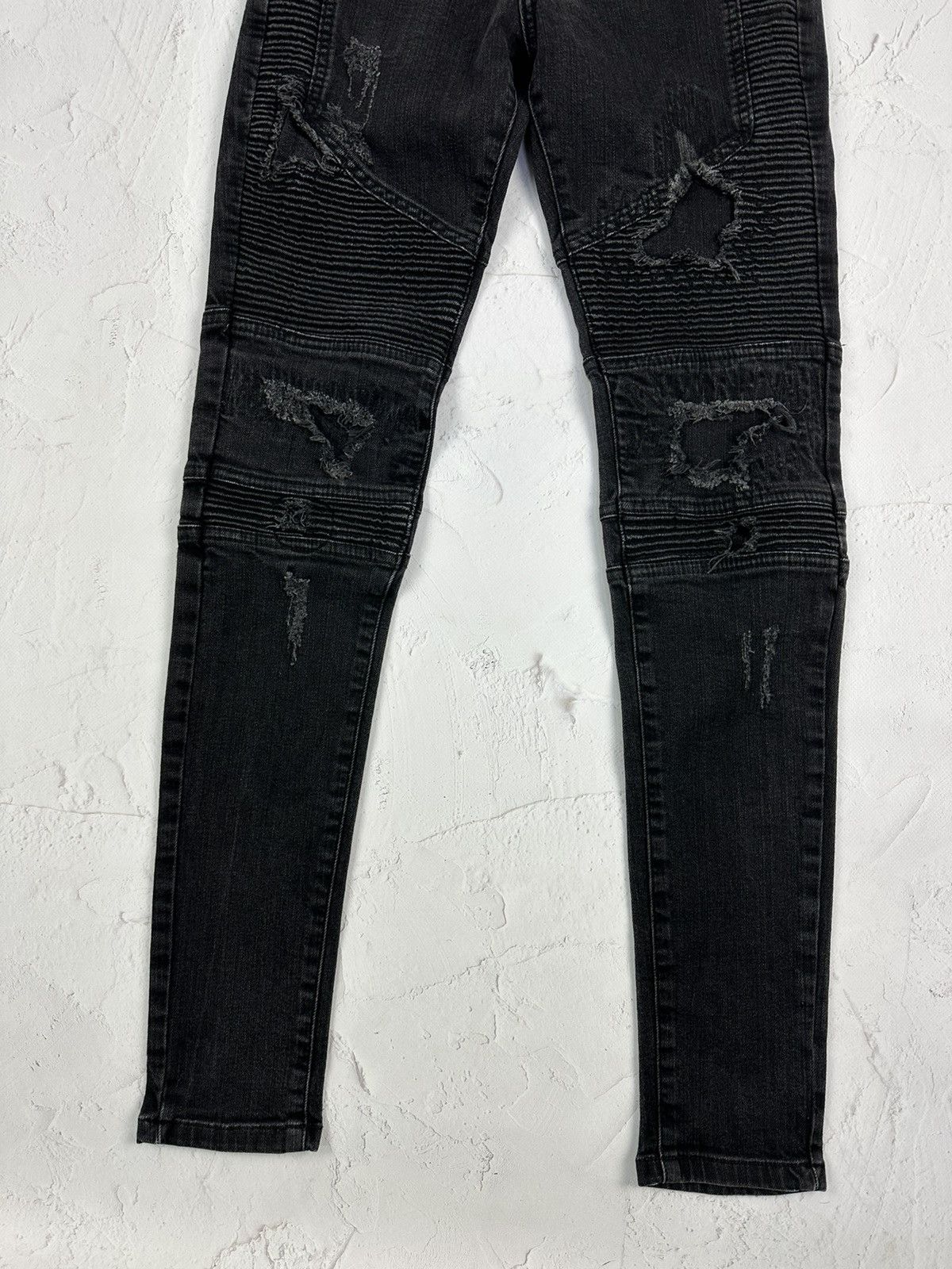 Represent Clo. Represent Biker Repairer Vintage Black Denim Size US 28 / EU 44 - 2 Thumbnail