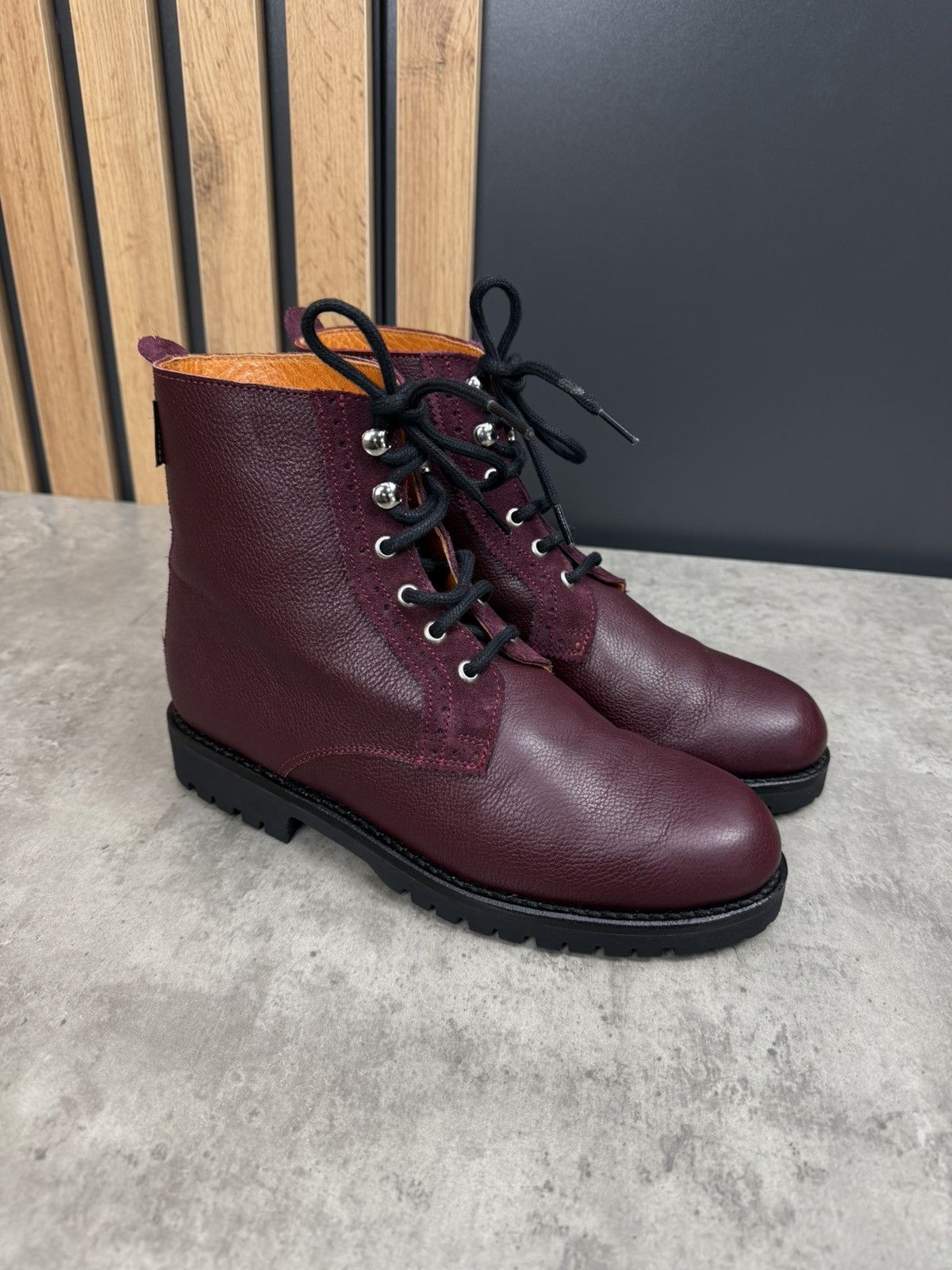 Other Penelope Chilvers Burgundy Leather Ankle Boots Size 39 Size US 9 / IT 39 - 1 Thumbnail