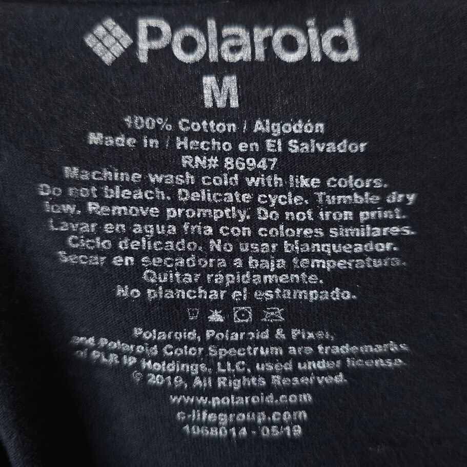 Polaroid Polaroid Camera T Shirt Mens Size Small Black Capture Size US S / EU 44-46 / 1 - 4 Thumbnail