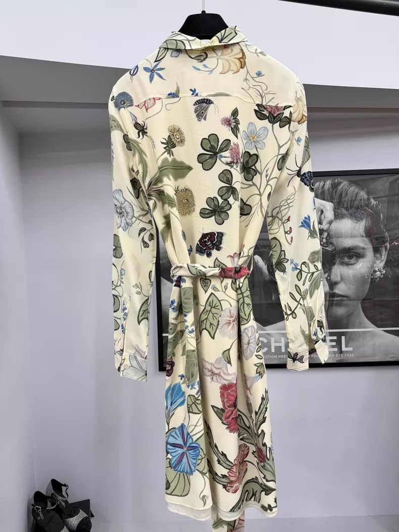 Gucci Gucci Silk printed tied dress Size XS / US 0-2 / IT 36-38 - 3 Thumbnail