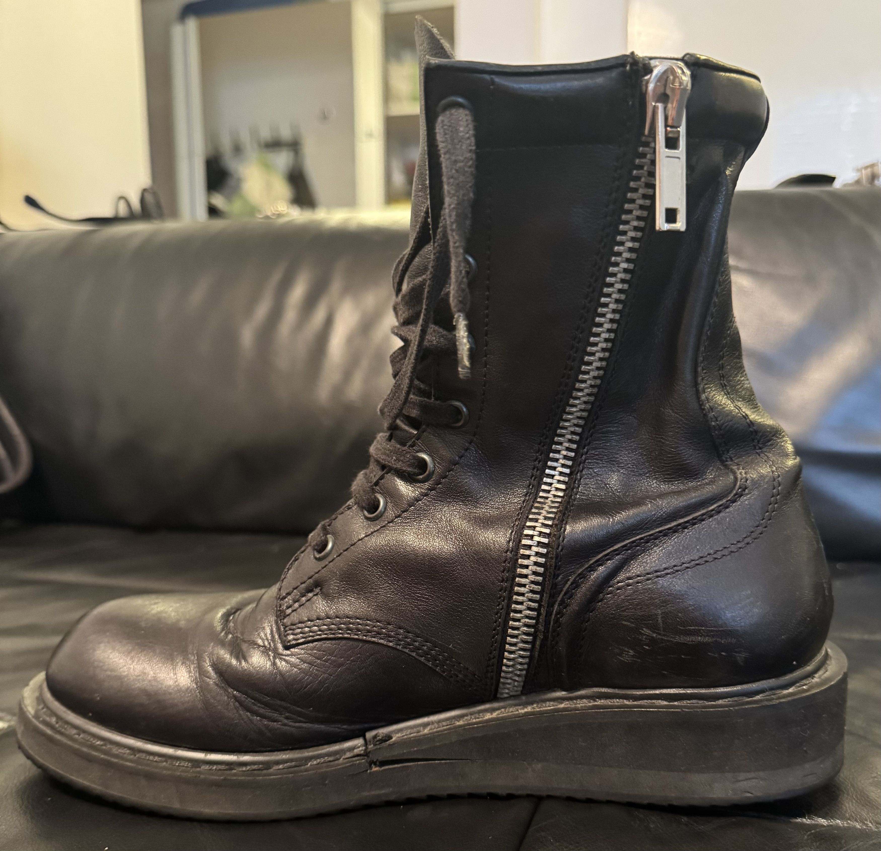 Rick Owens Anfibio Combat Boots Size US 7 / EU 40 - 5 Thumbnail