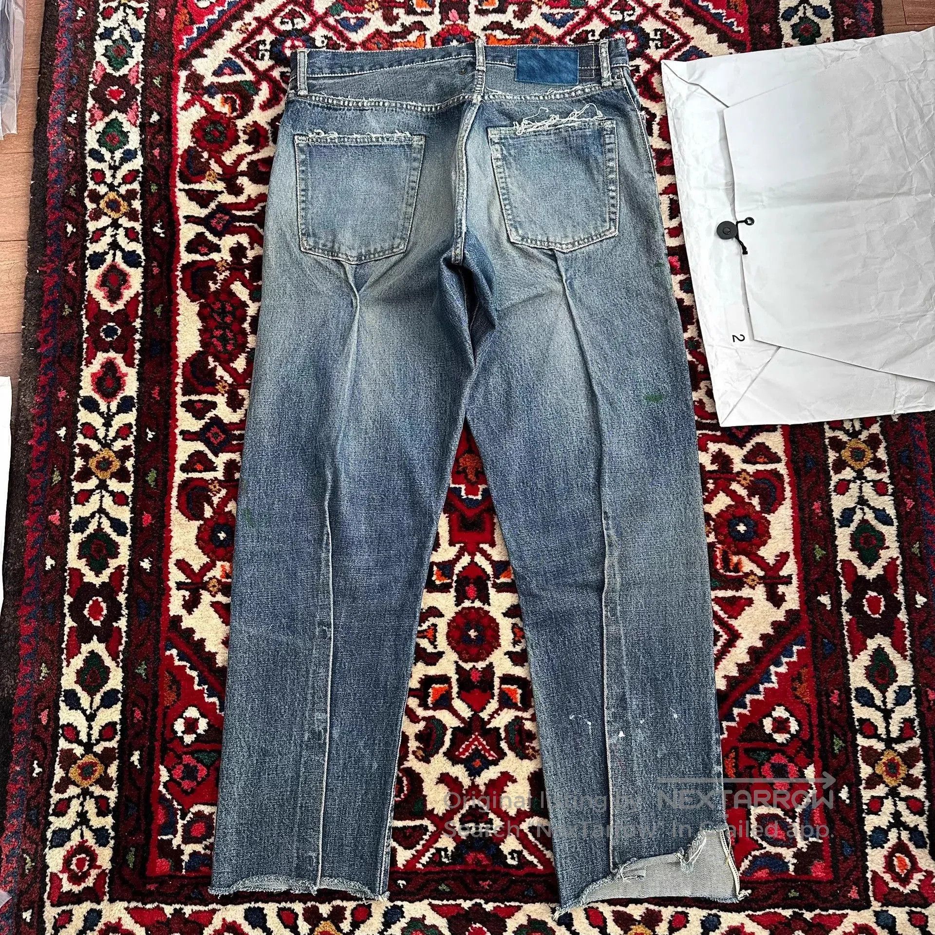 Visvim Blue Distressed Denim Jeans Size 32. Size US 32 / EU 48 - 3 Thumbnail