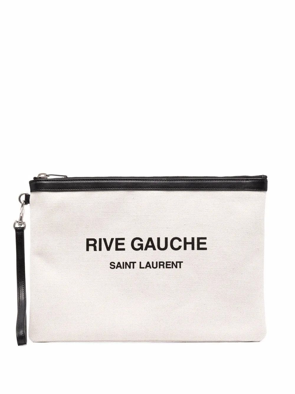 Saint Laurent Paris o1tp1o0125 565722 Size:OS/Rive Gauche Clutch Bag in Ecru Size ONE SIZE - 1 Thumbnail