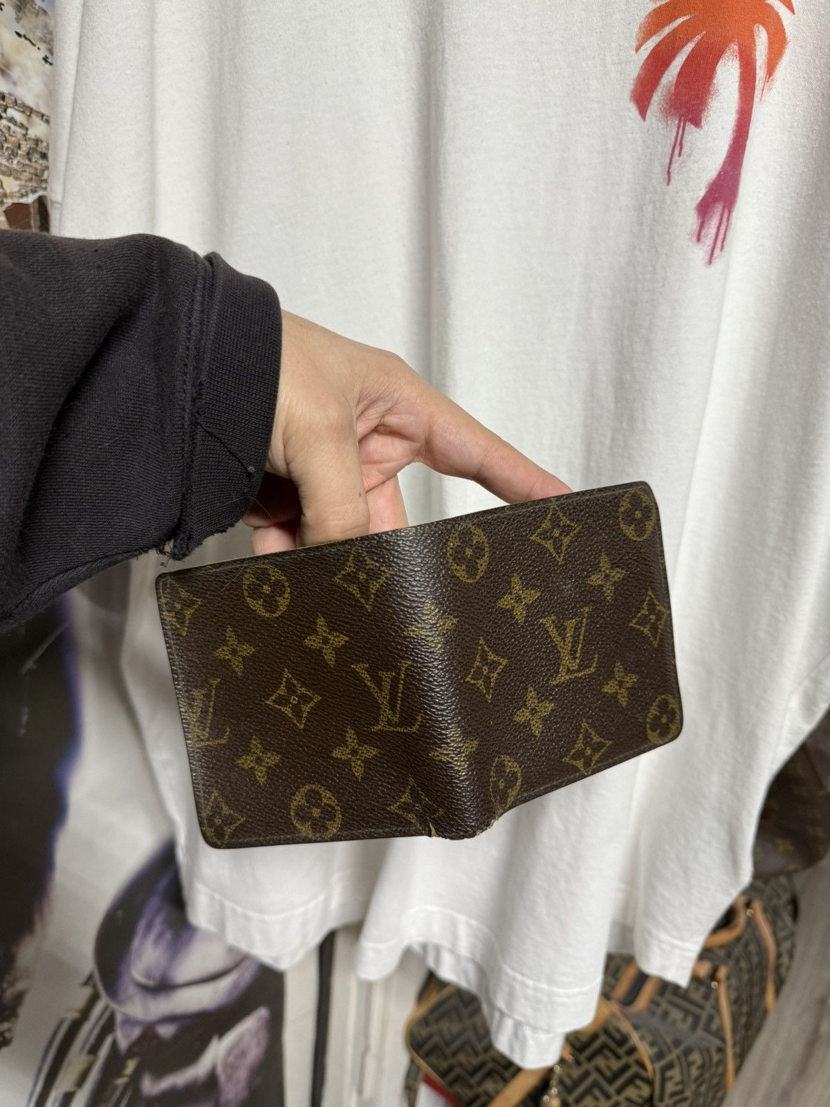 Louis Vuitton Louis Vuitton Monogram Brown Leather Bifold Wallet Preowned Size ONE SIZE - 8 Thumbnail
