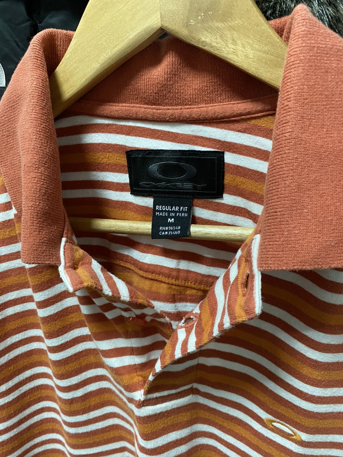 Oakley Vintage Oakley Polo T-shirt Mini Logo Striped tee y2k Size US M / EU 48-50 / 2 - 5 Thumbnail