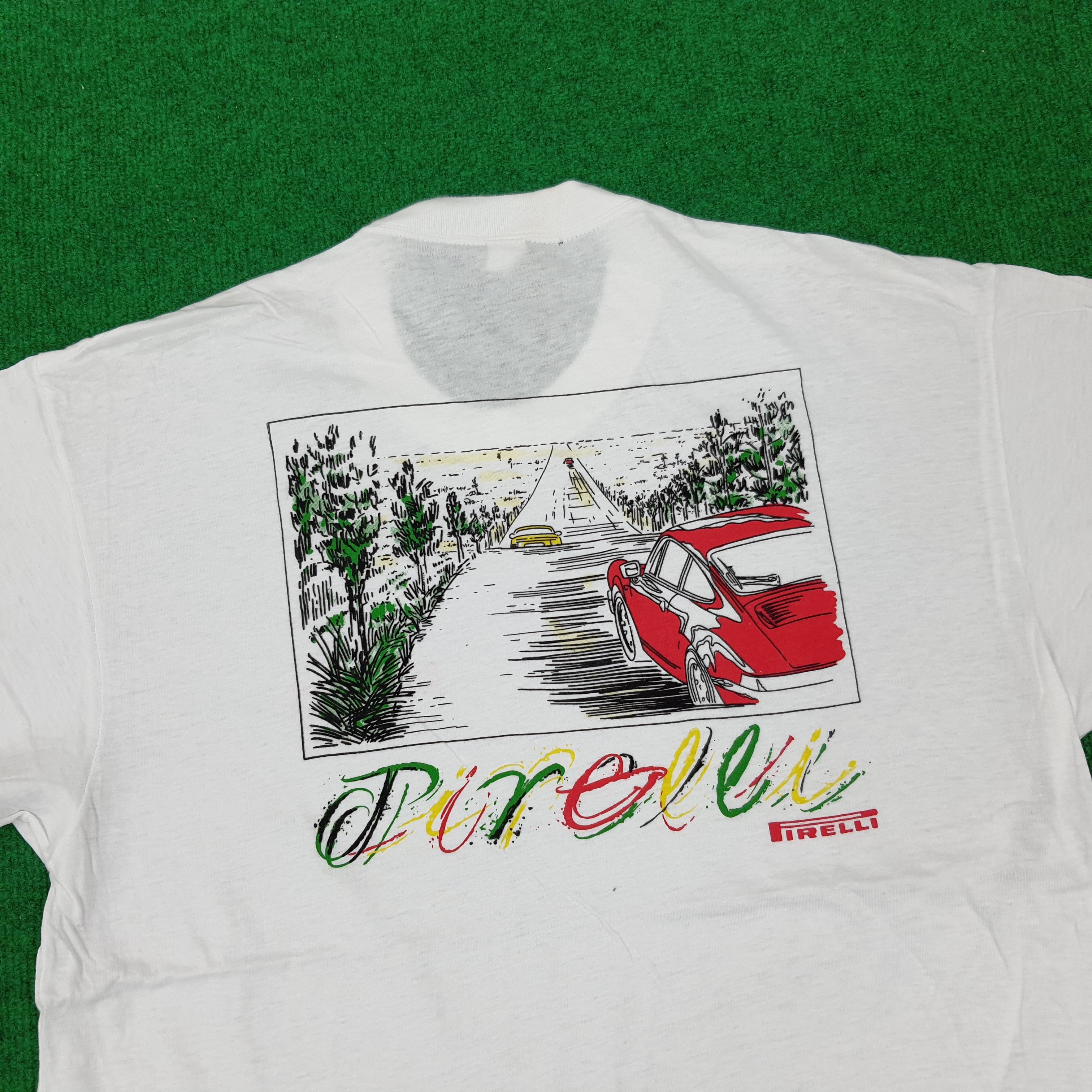 Pirelli × Vintage Vintage Pirelli Tyre Autopart Brand Motorsports Tshirt Size US M / EU 48-50 / 2 - 2 Thumbnail