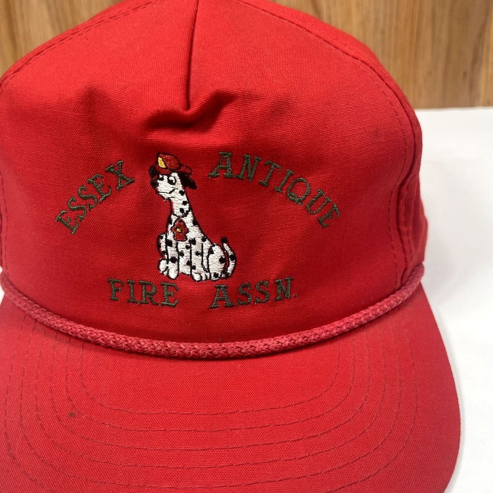 Vintage VINTAGE YoungAn Essex Hat Adults Red Snapback Rope Trucker Baseball Cap Men Adjustable Red Rope Trucker Hat Size ONE SIZE - 3 Thumbnail