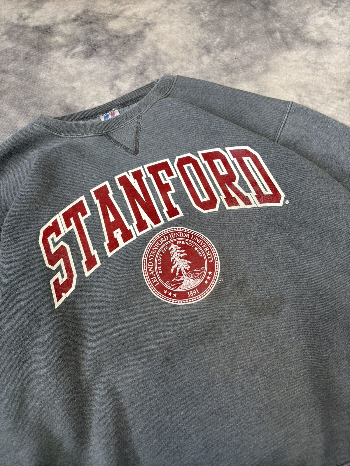 Russell Athletic × Vintage Vintage Russel Athletic Stanford sweatshirt boxy fit USA 90s Size US M / EU 48-50 / 2 - 3 Thumbnail