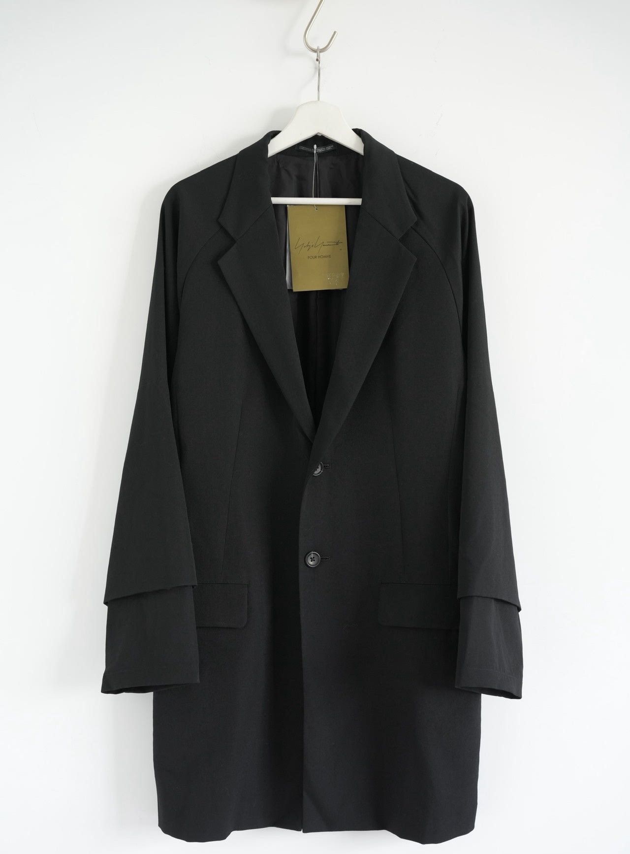 Yohji Yamamoto Yohji Yamamoto 24AW Double Sleeve Dropped Shoulder Coat Size US S / EU 44-46 / 1 - 1 Thumbnail