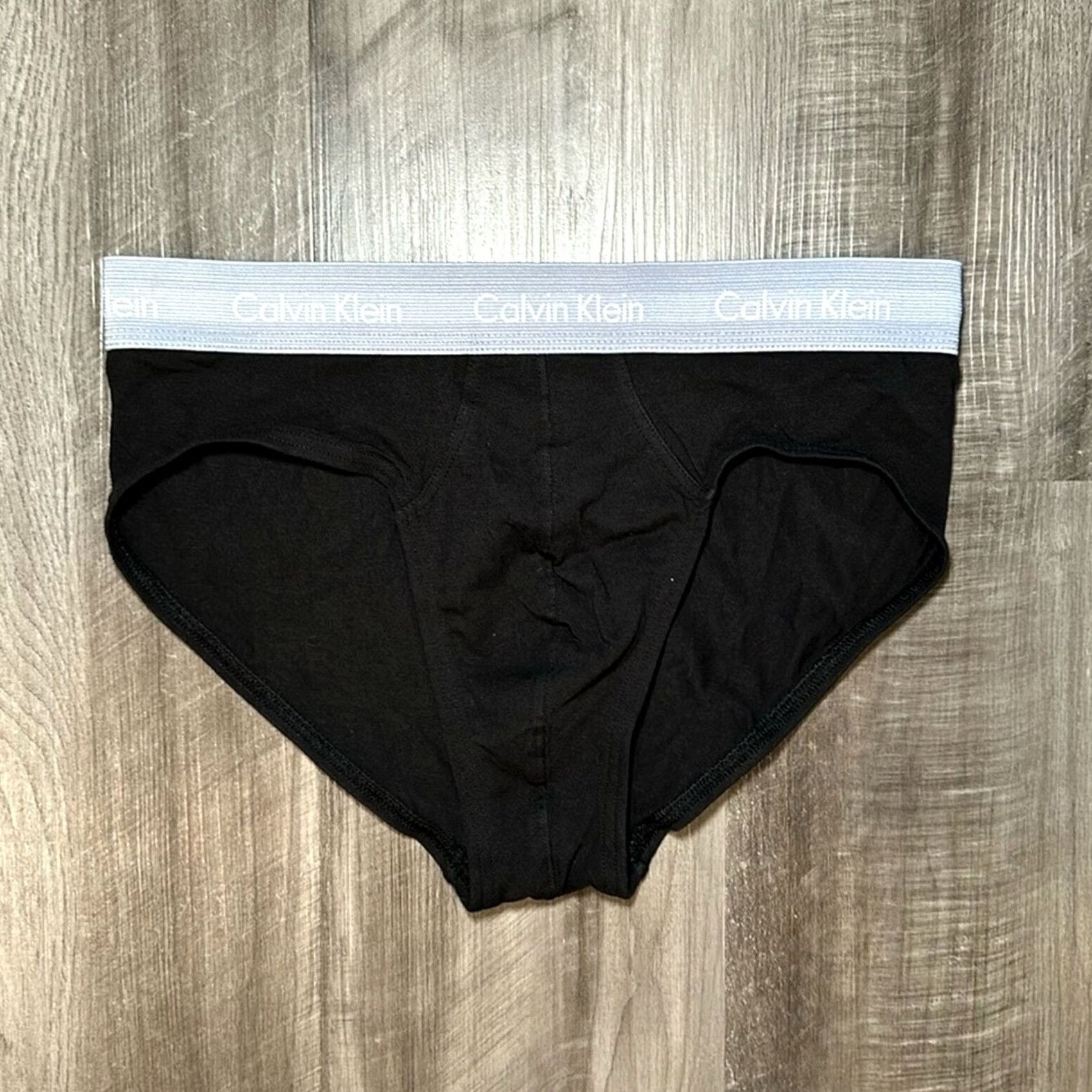 Calvin Klein Calvin Klein Brief Cotton Stretch Hip Medium Underwear Men M Black Size US 31 - 2 Thumbnail