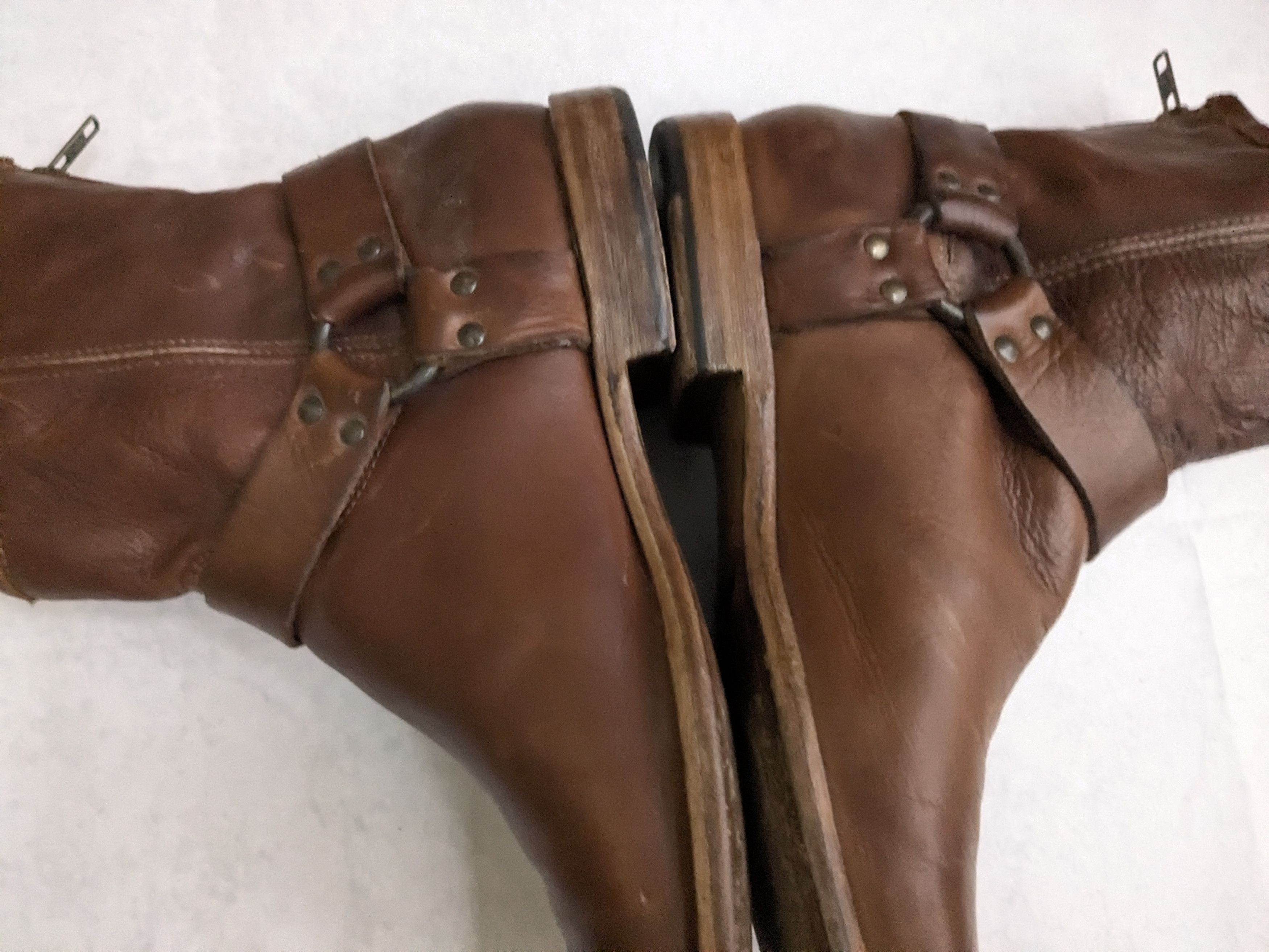 Frye Frye Harness Boots Brown Leather 10 D Motorcycle Biker Size US 10 / EU 43 - 10 Thumbnail