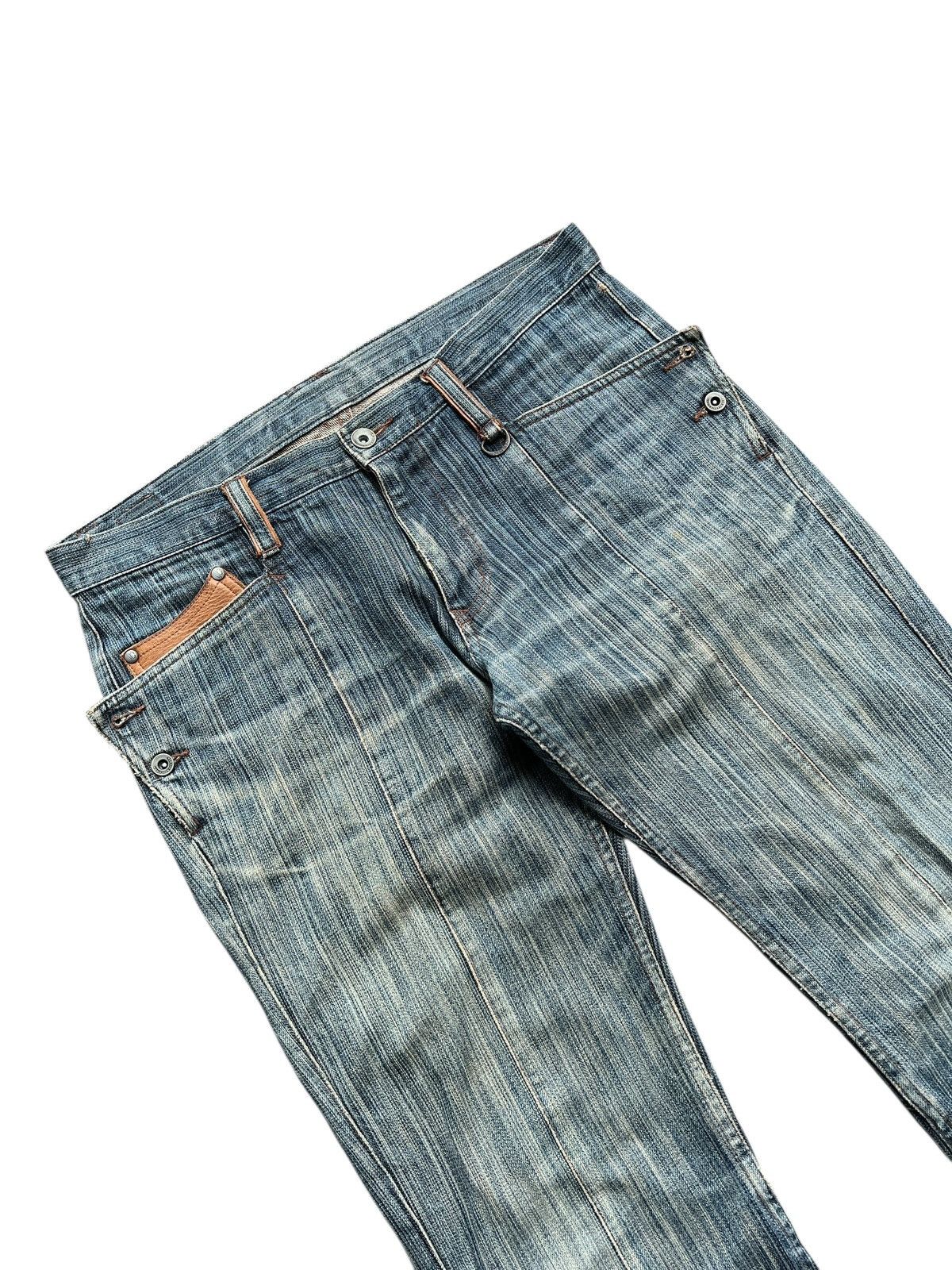 Nicole Club Nicole Club Panelled Denim Light Boot Cut Size US 34 / EU 50 - 4 Thumbnail