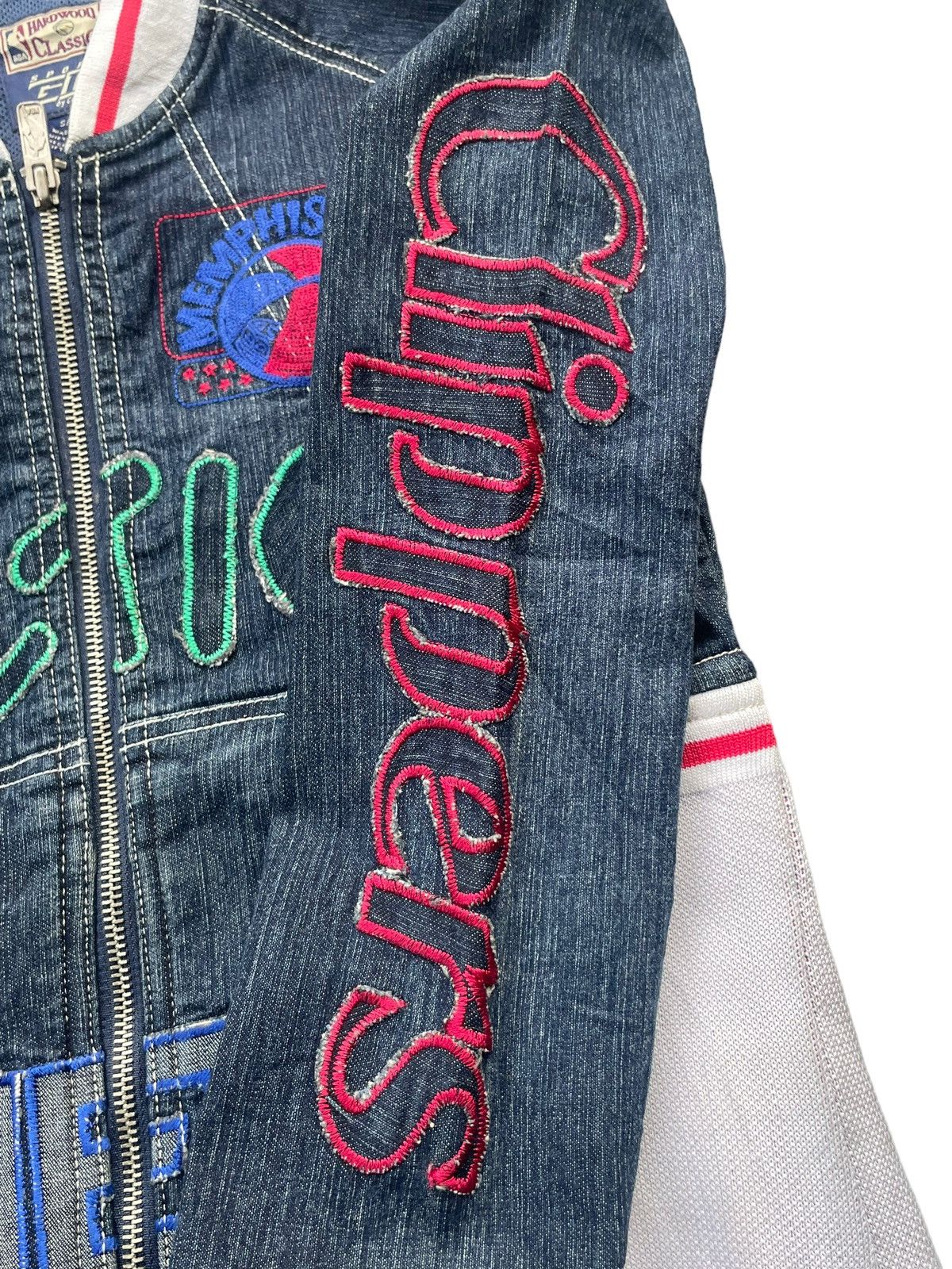 NBA Hardwood Classics NBA Denim Jacket Size S / US 4 / IT 40 - 7 Thumbnail