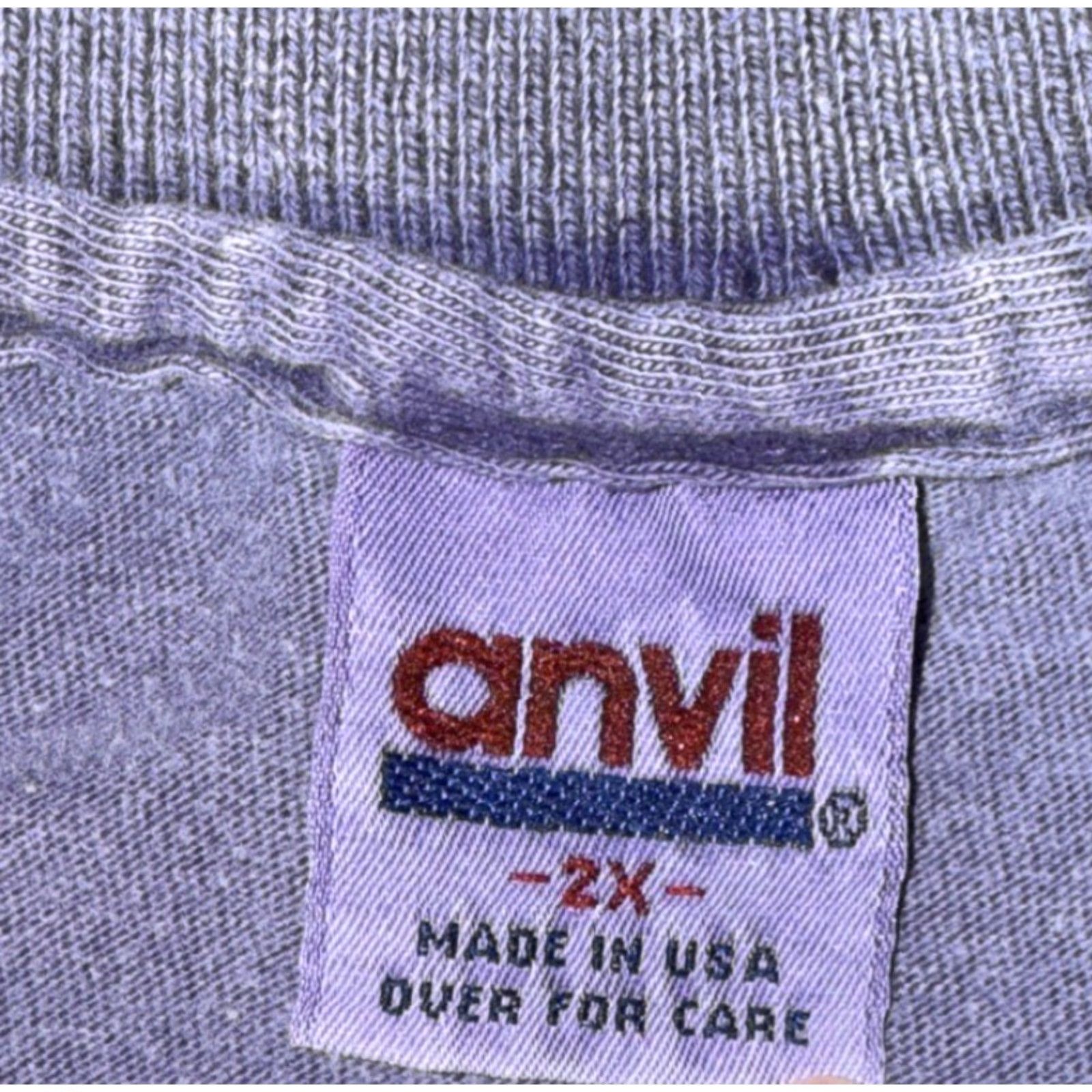 Anvil VINTAGE Hooters Polo Shirt Blue 2X Men Embroidered Logo 90s Bar College Downtown Denver Shirt Womens/Mens Size US XXL / EU 58 / 5 - 3 Thumbnail