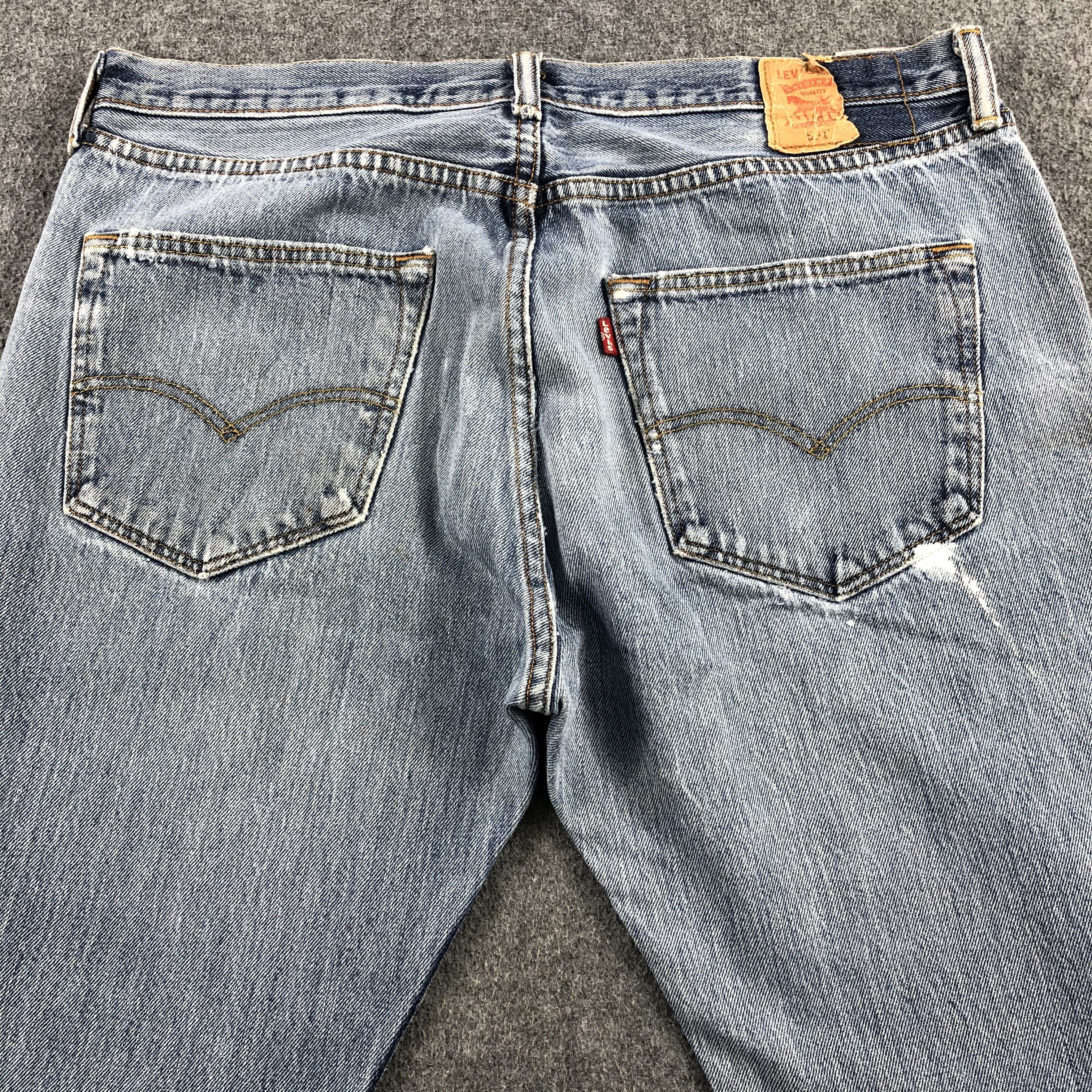 Levi's Vintage Blue Wash Levis 501 Jeans-J1988 Size US 37 - 4 Thumbnail
