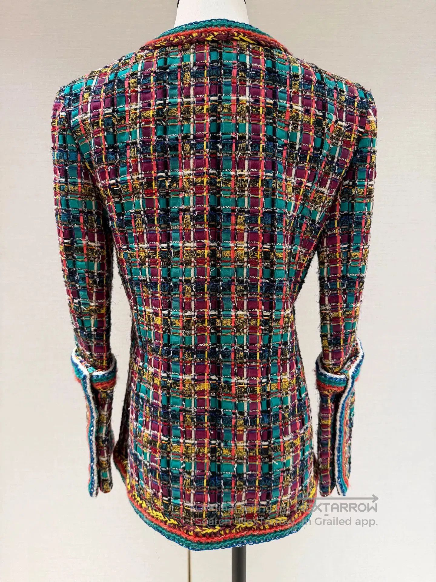 Chanel Chanel Colorful Mosaic Knit Jacket. Size US S / EU 44-46 / 1 - 2 Thumbnail