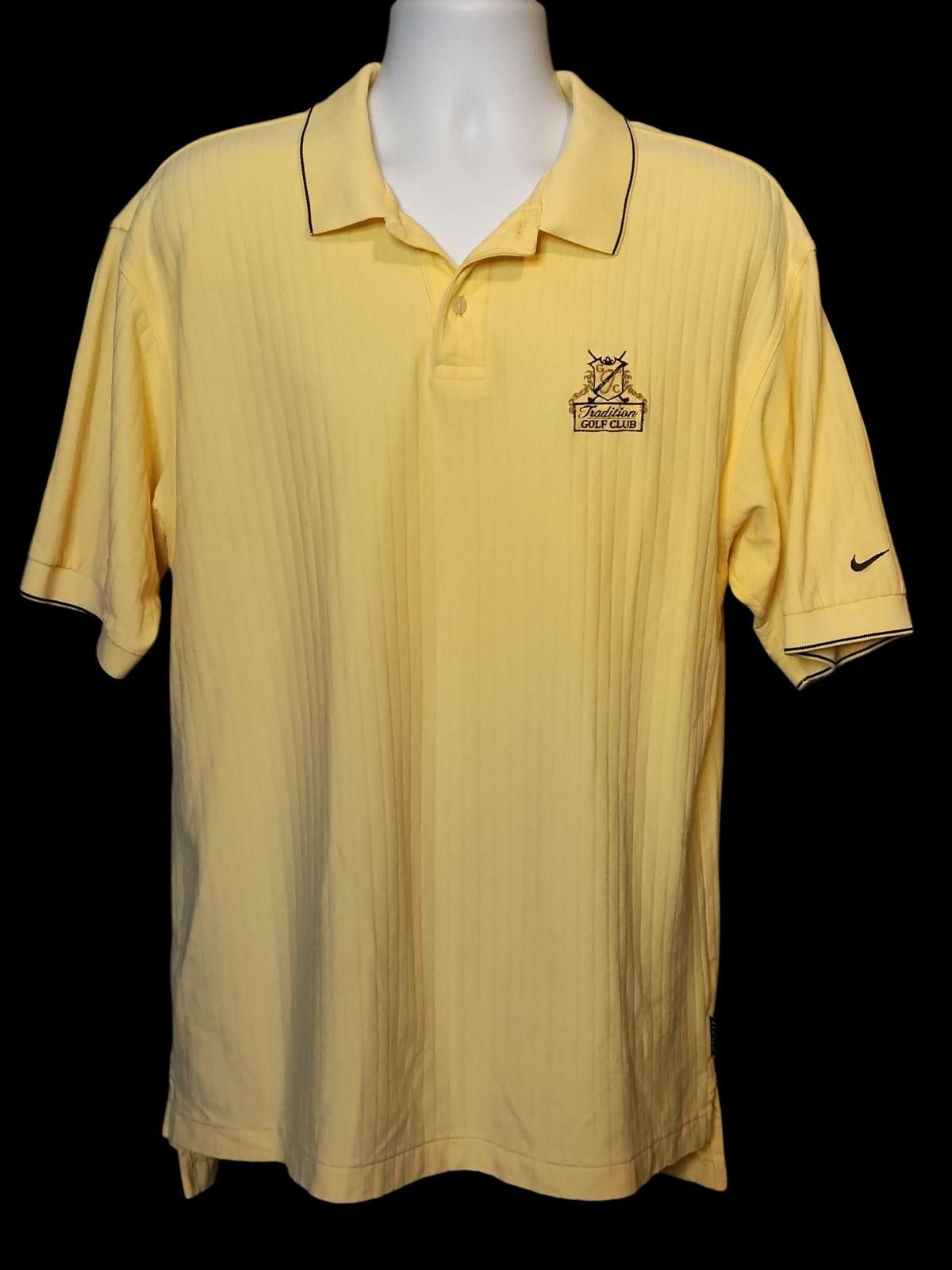 Nike Nike Yellow Golf Polo Shirt with Logo Size US L / EU 52-54 / 3 - 3 Thumbnail