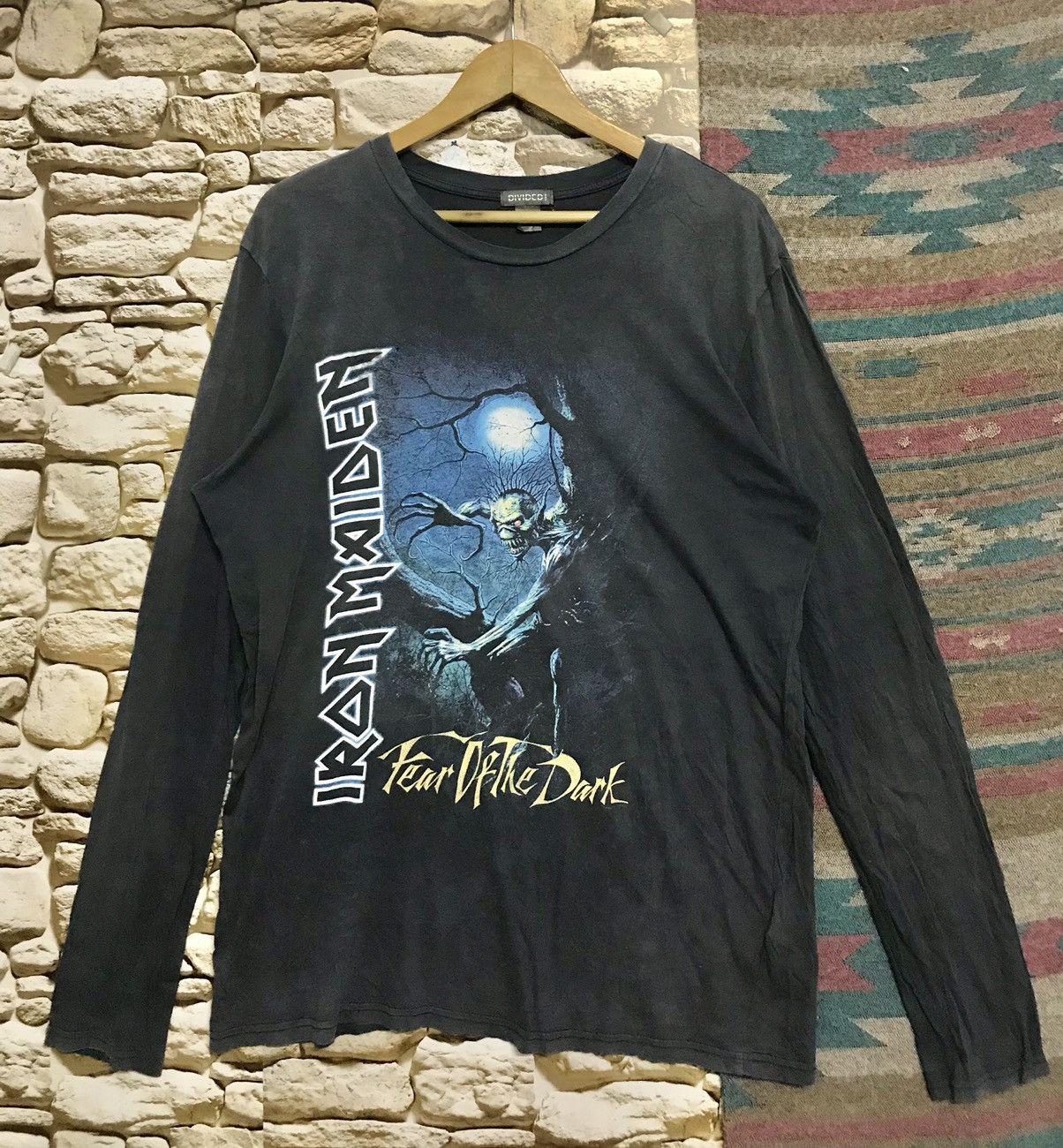 Band Tees × H&M × Iron Maiden Iron Maiden Fear of the Dark Sunfaded Tees Size US M / EU 48-50 / 2 - 1 Thumbnail