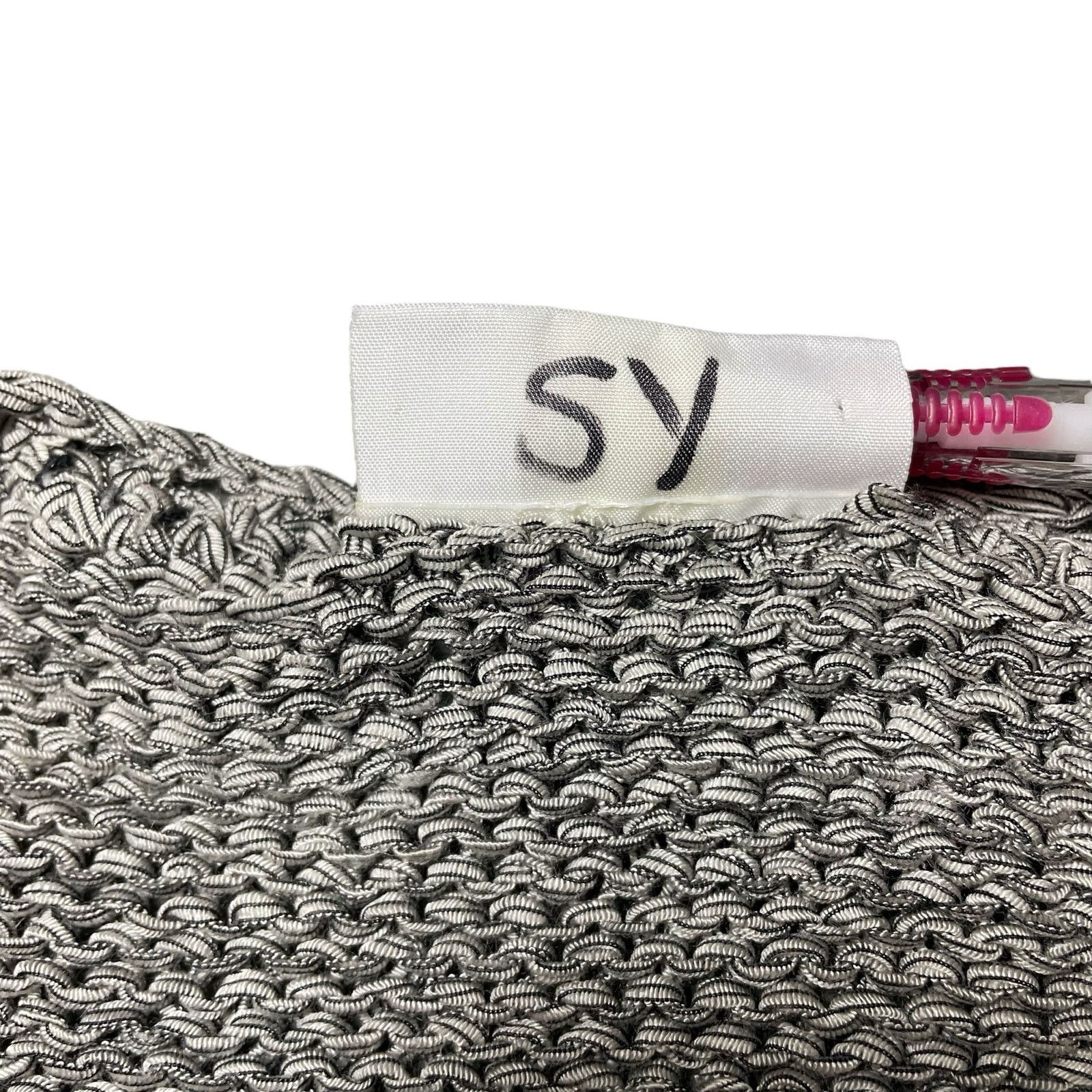 Other Skovhuus Knit Pullover Sweater Openwork Details Gray Medium Size M / US 6-8 / IT 42-44 - 4 Thumbnail