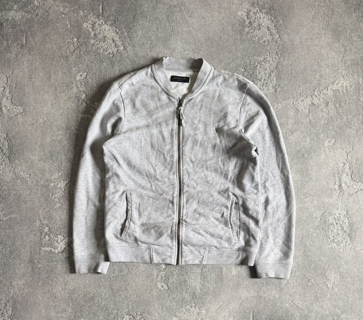Allsaints × Designer Allsaints M raven bomber MD147K zip knitwear sweater jumper Size US M / EU 48-50 / 2 - 6 Thumbnail