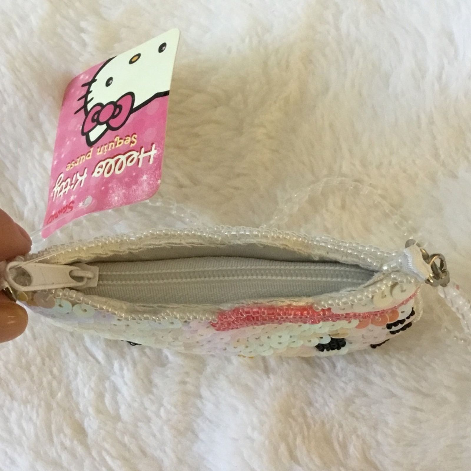Other Vintage Sanrio 1976-2003 Hello Kitty Bead Sequin Coin Purse Size ONE SIZE - 9 Thumbnail