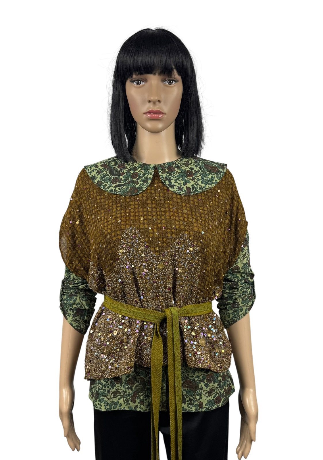 Other Sabyasachi 2in1 Shirt Cotton Silk Vest Hand Stitched size 10 Size M / US 6-8 / IT 42-44 - 1 Thumbnail