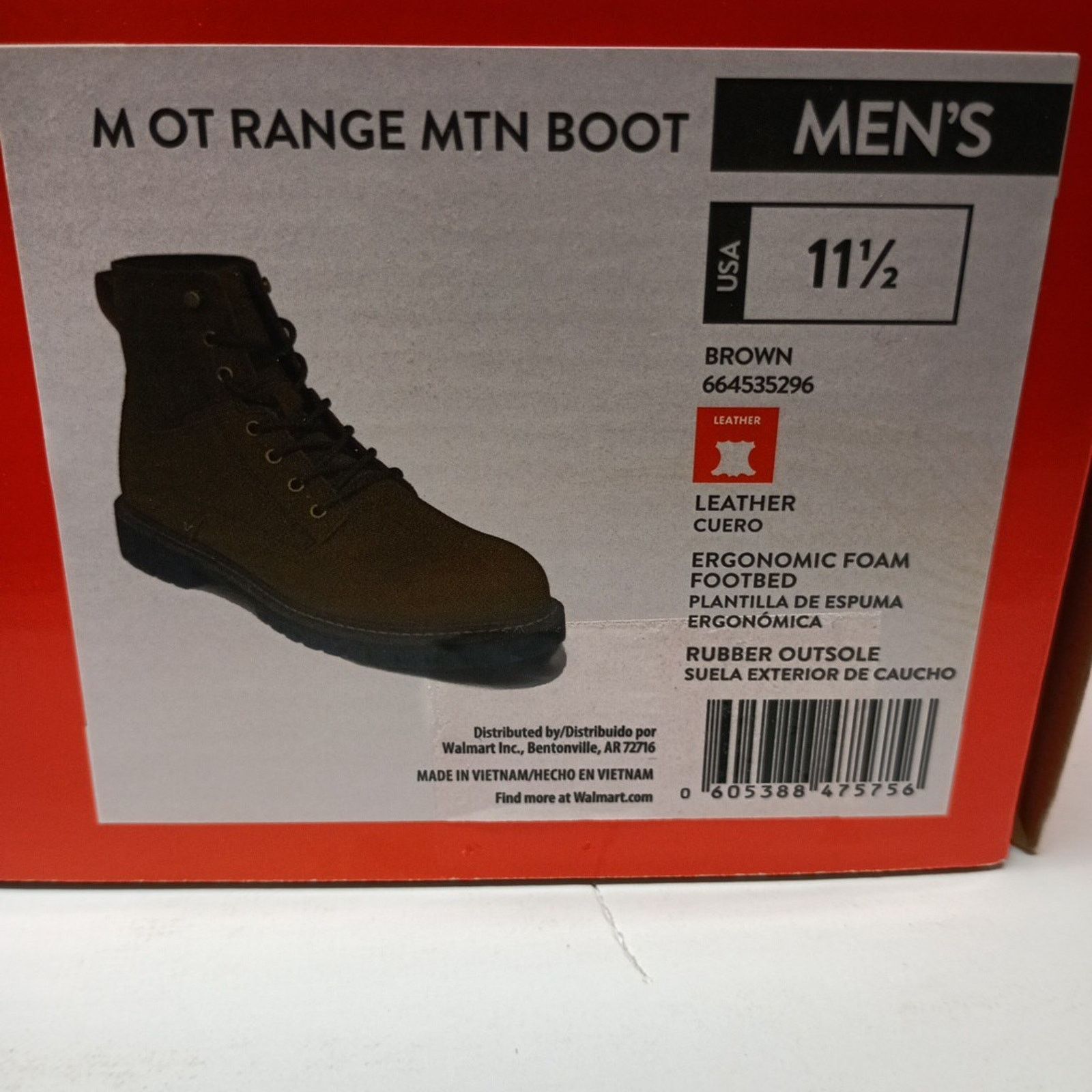 Other Ozark Trail Mens Range Mountain Hiking Boots Size 11.5 Brown Size US 11.5 / EU 44-45 - 8 Thumbnail