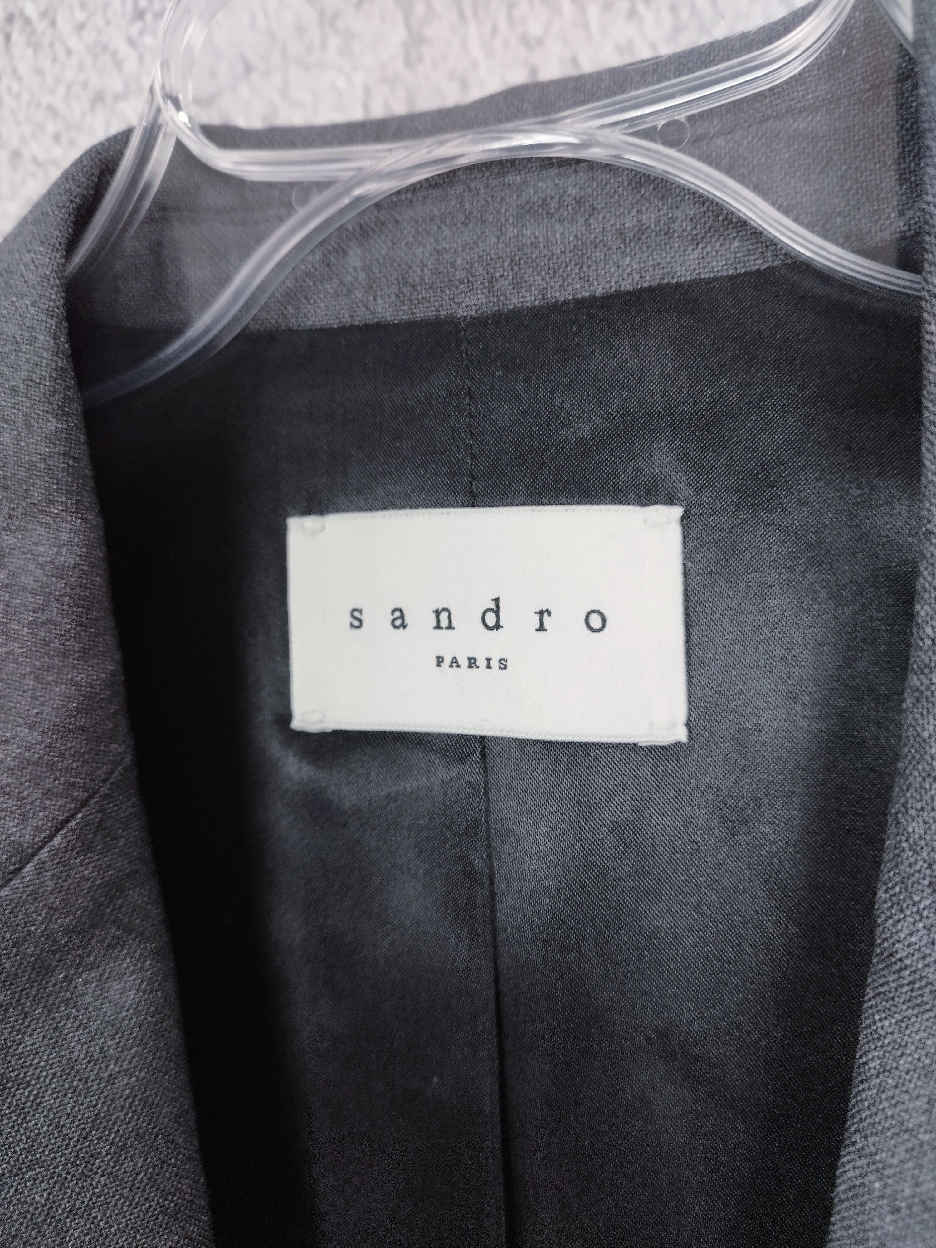 Sandro Wool Suit set Sandro Paris in grey Size 38R - 10 Thumbnail