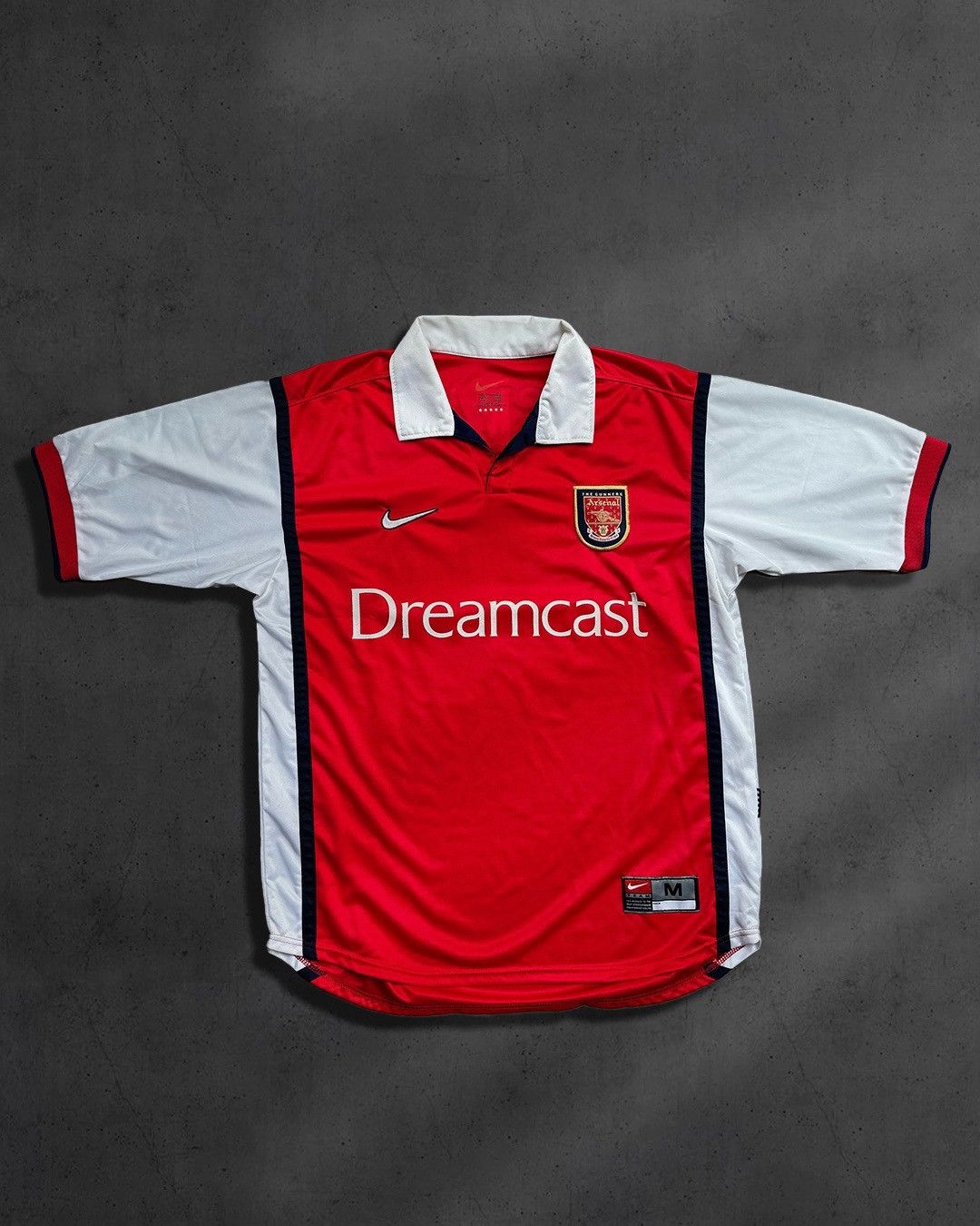 Adidas × Vintage 1999/2000 BERGKAMP #10 Arsenal Vintage Soccer Jersey (M) Size US M / EU 48-50 / 2 - 1 Thumbnail