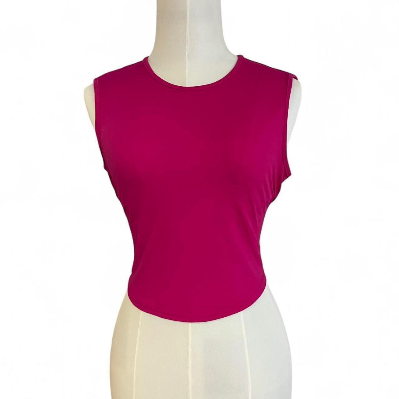 Morgan De Toi y2k Morgan De Toi hot pink stretchy yoga top Size XS / US 0-2 / IT 36-38 - 2 Thumbnail
