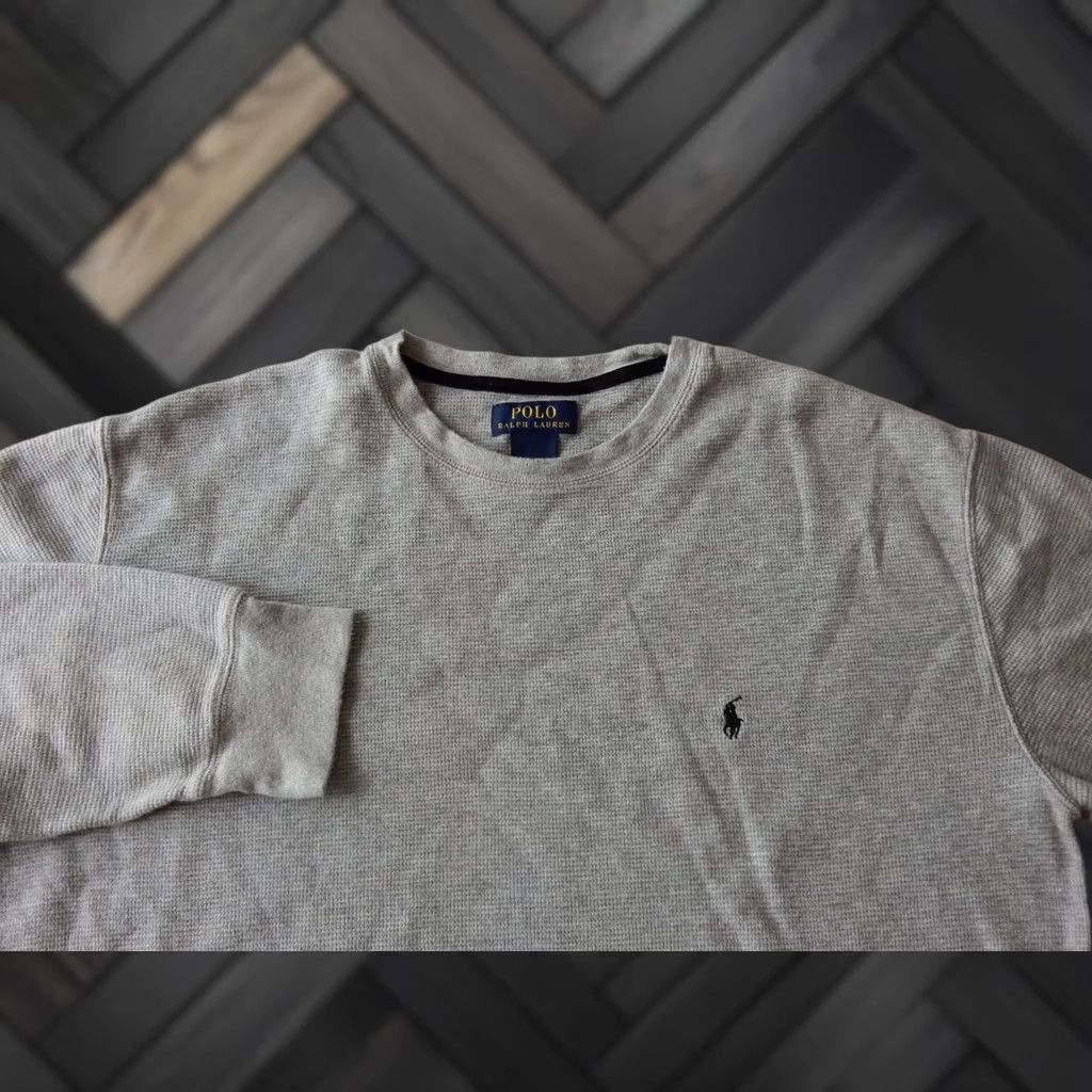 Polo Ralph Lauren Polo Ralph Lauren T-Shirt Long Sleeve Men 2XL Thermal Waffle Gray Size US XXL / EU 58 / 5 - 1 Thumbnail