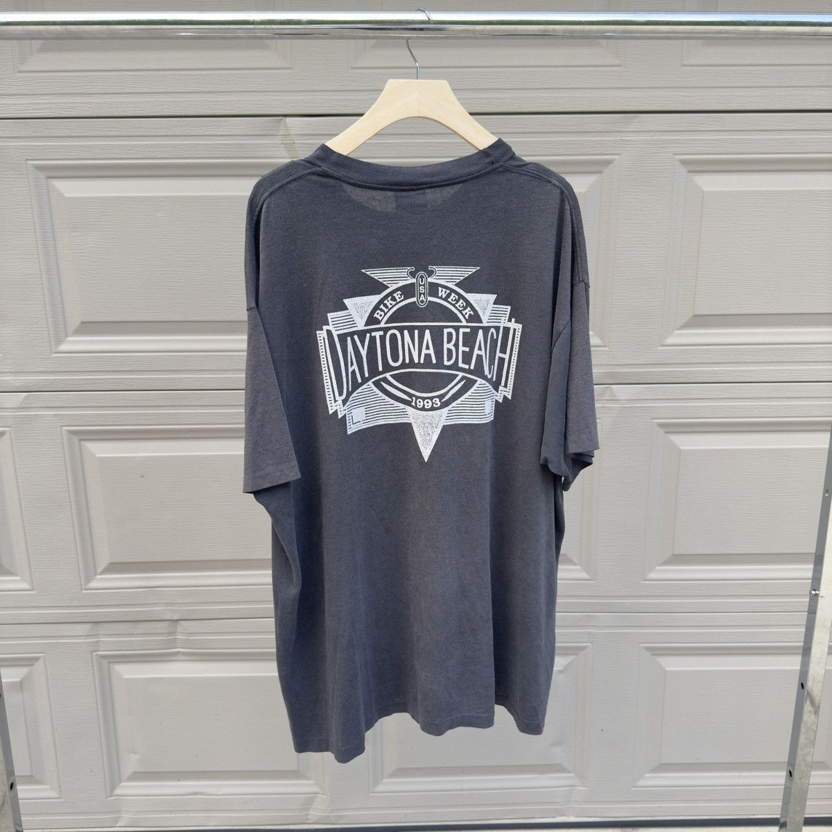 Harley Davidson 90s Harley Thrashed Faded Distressed Shirt ERD Grunge Biker Size US XXL / EU 58 / 5 - 2 Thumbnail