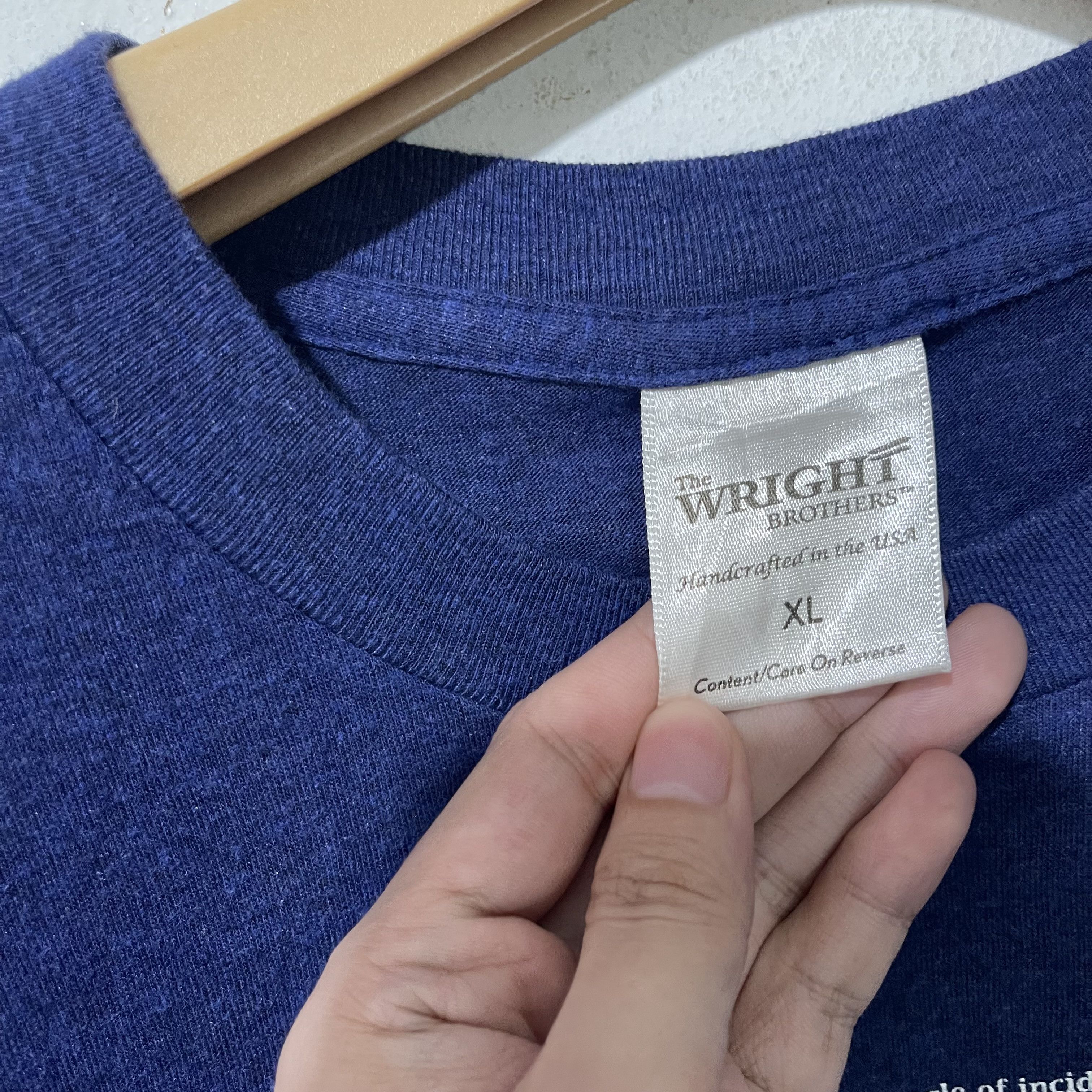 Vintage Vintage Wright Brothers T-shirt Size US XL / EU 56 / 4 - 5 Thumbnail