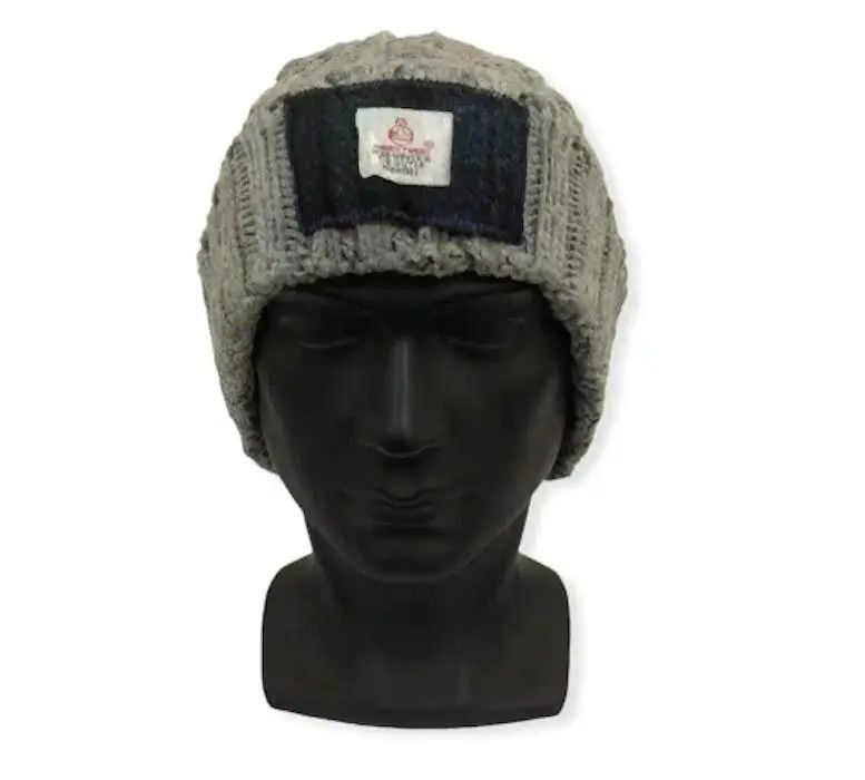Harris Tweed × Japanese Brand Japanese Brand Harris Tweed Big Logo Beanie Hat Size ONE SIZE - 1 Thumbnail