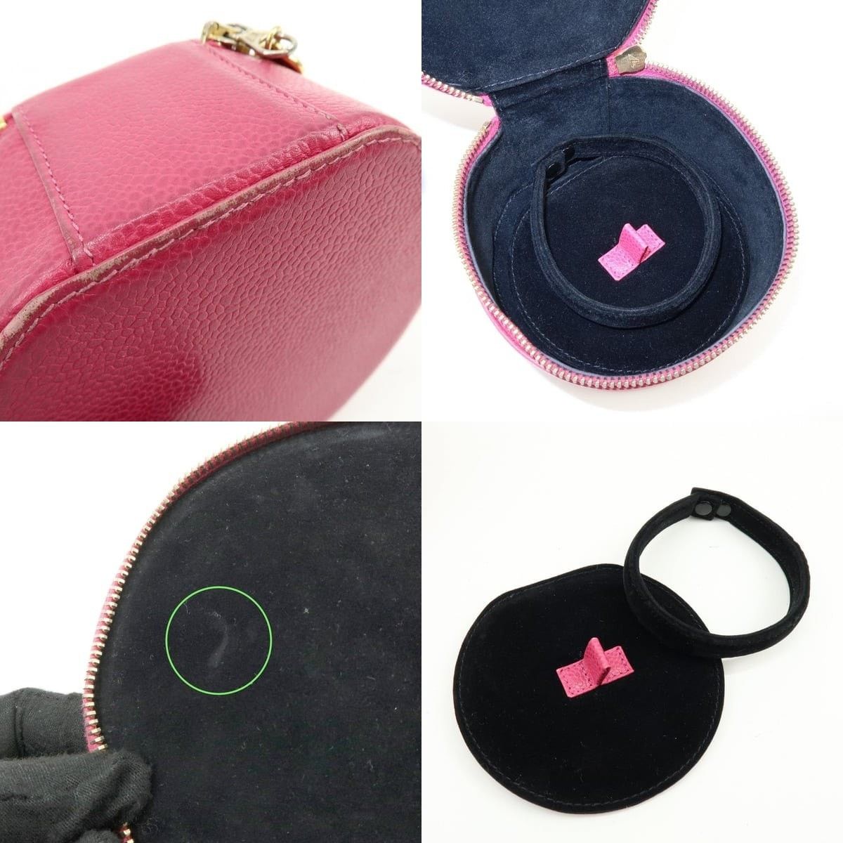 Chanel Chanel Caviar Leather Cosmetic Pouch Pink Size ONE SIZE - 6 Thumbnail