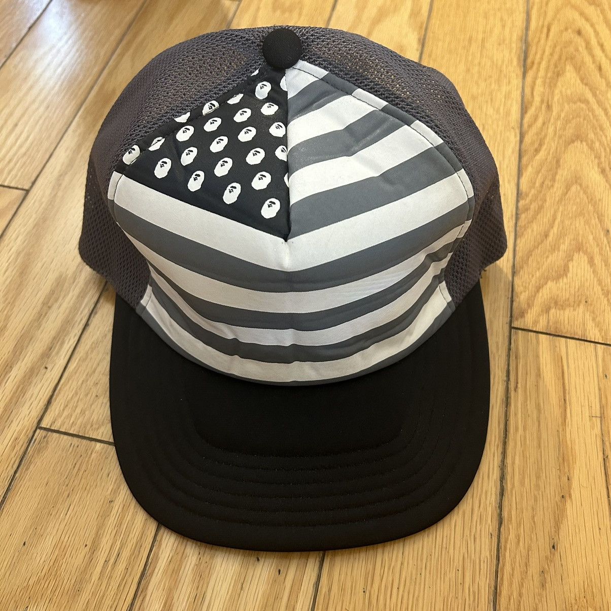 Bape Bape Baseball Cap Flag Design Black Size ONE SIZE - 1 Thumbnail