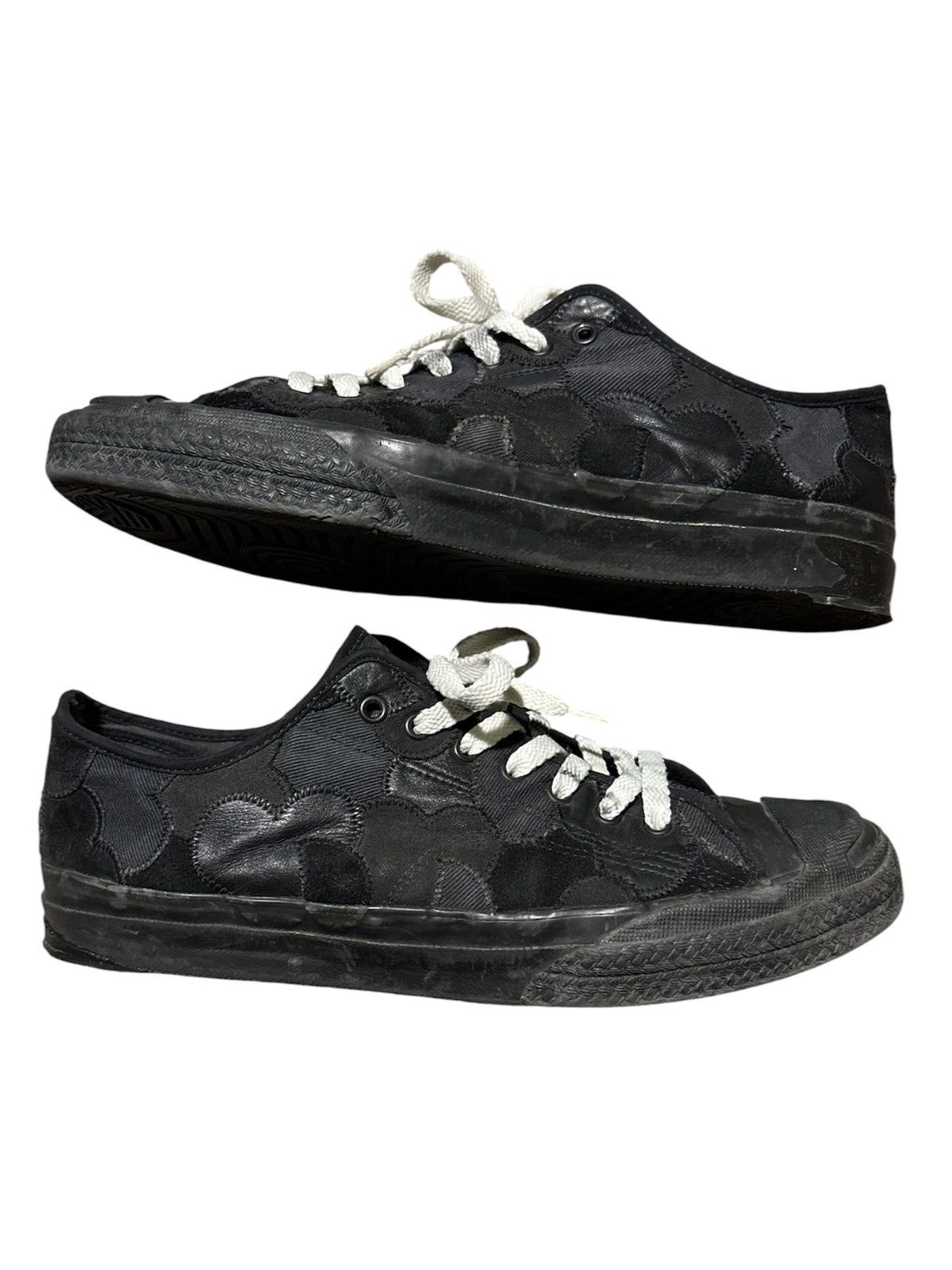 Number (N)ine Number (N)ine AW03 Crying Heart Patchwork Purcell Sneakers Size US 9 / EU 42 - 5 Thumbnail