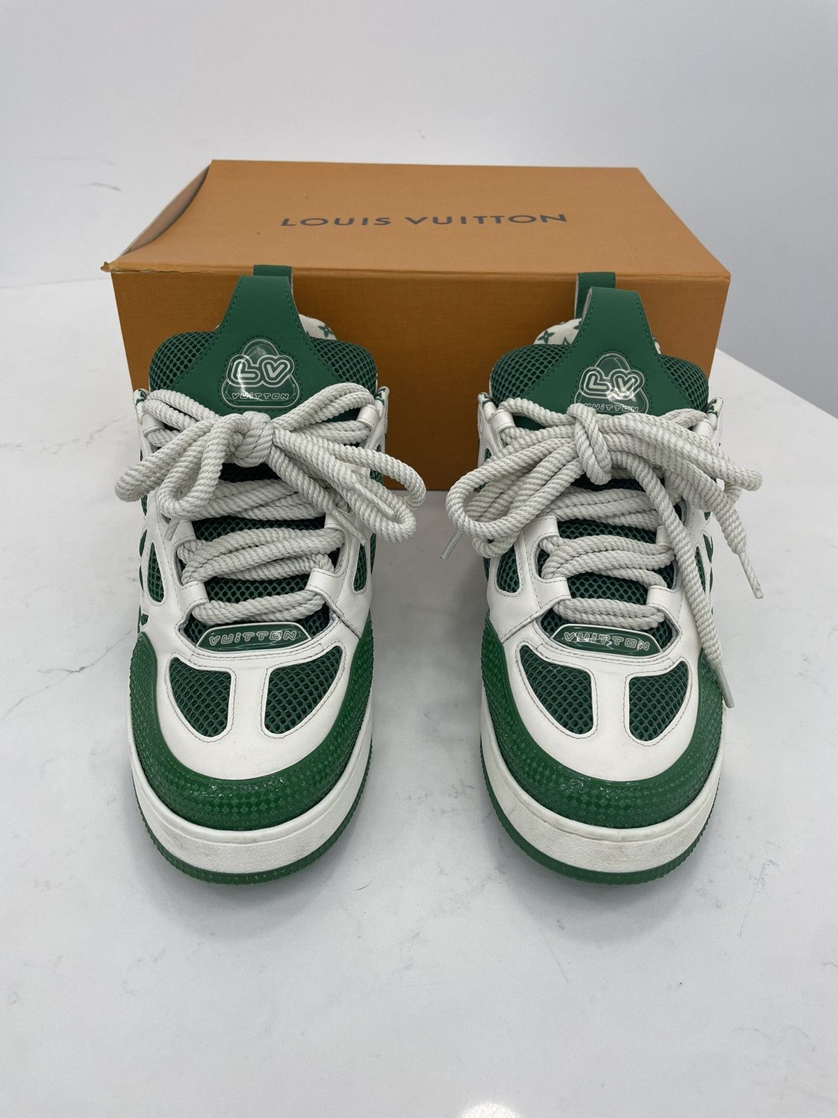Louis Vuitton Louis Vuitton Skates Green and white Size US 11 / EU 44 - 2 Thumbnail